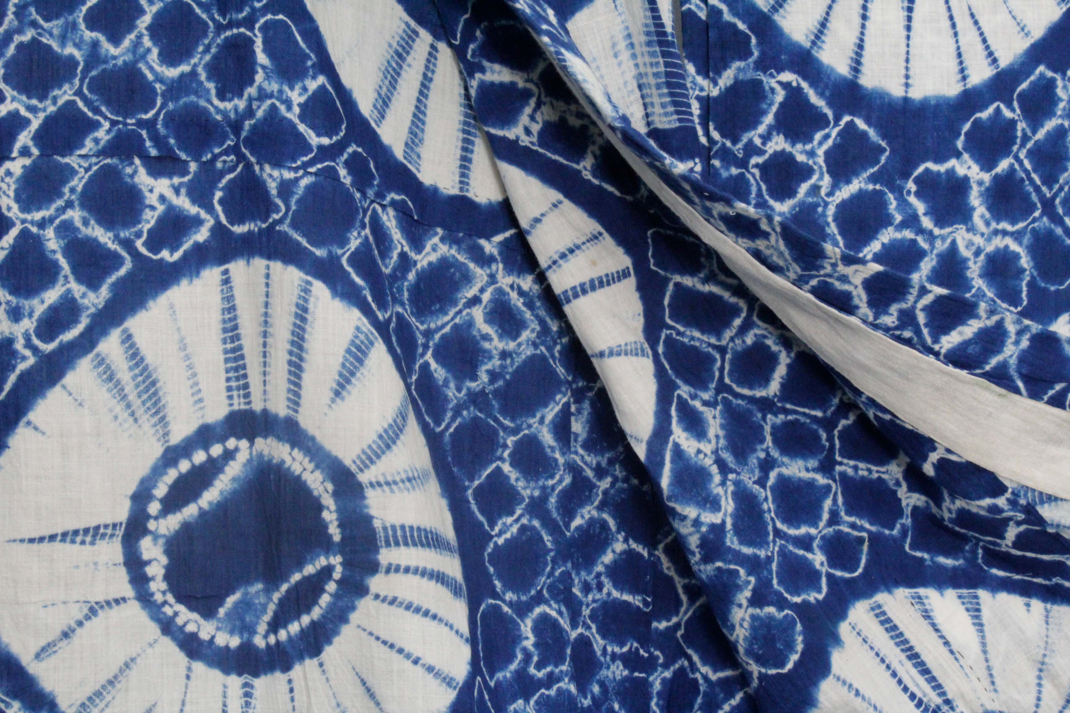 Circa 1870 Antique Handwoven Cotton Yukata Kimono