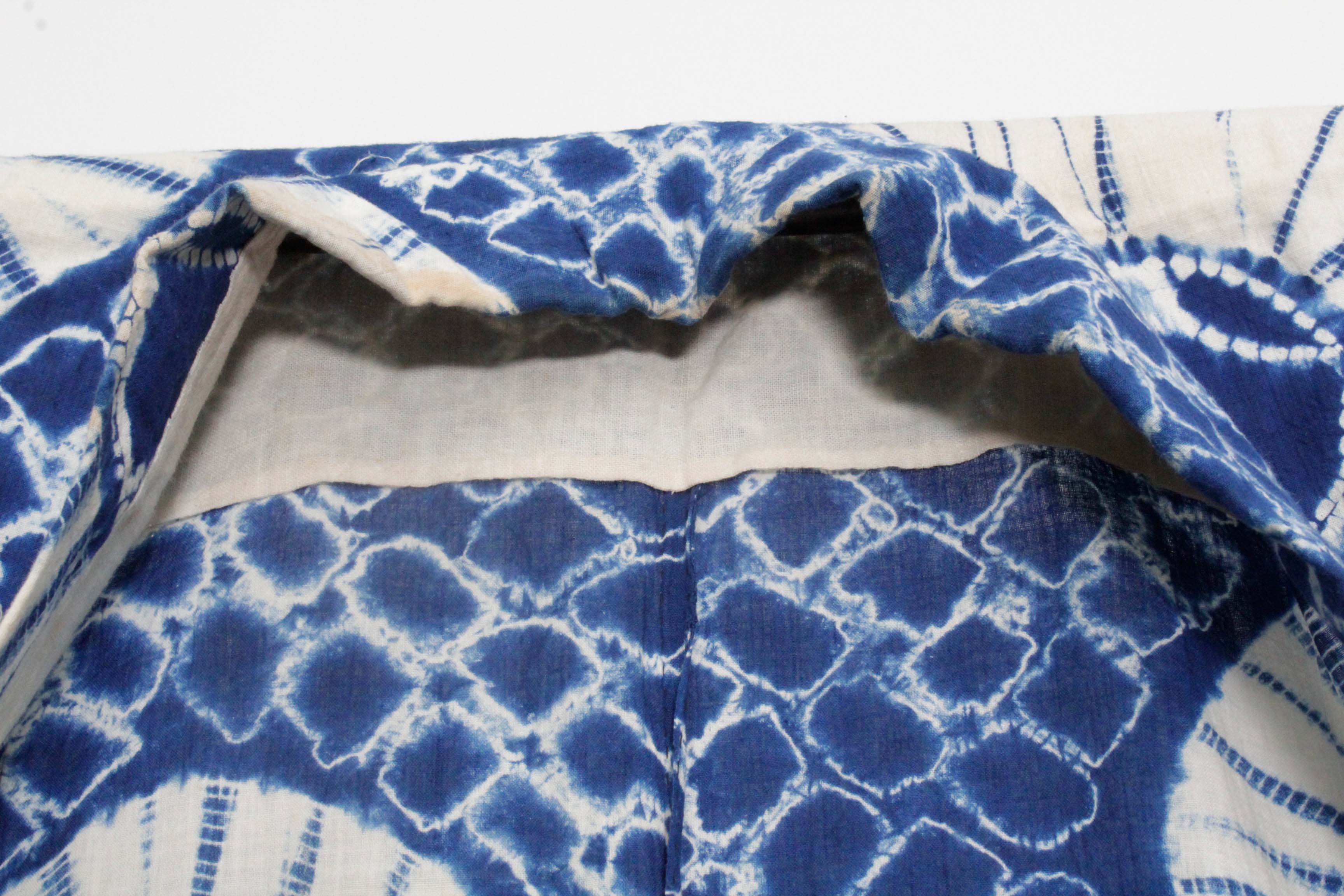 Circa 1870 Antique Handwoven Cotton Yukata Kimono