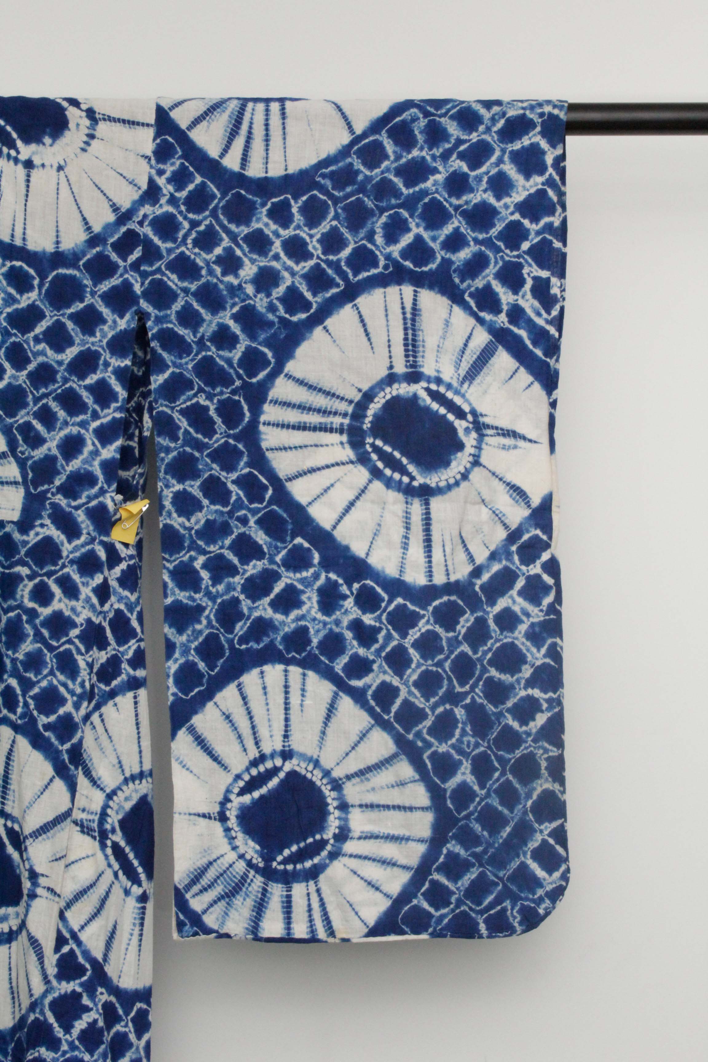 Circa 1870 Antique Handwoven Cotton Yukata Kimono