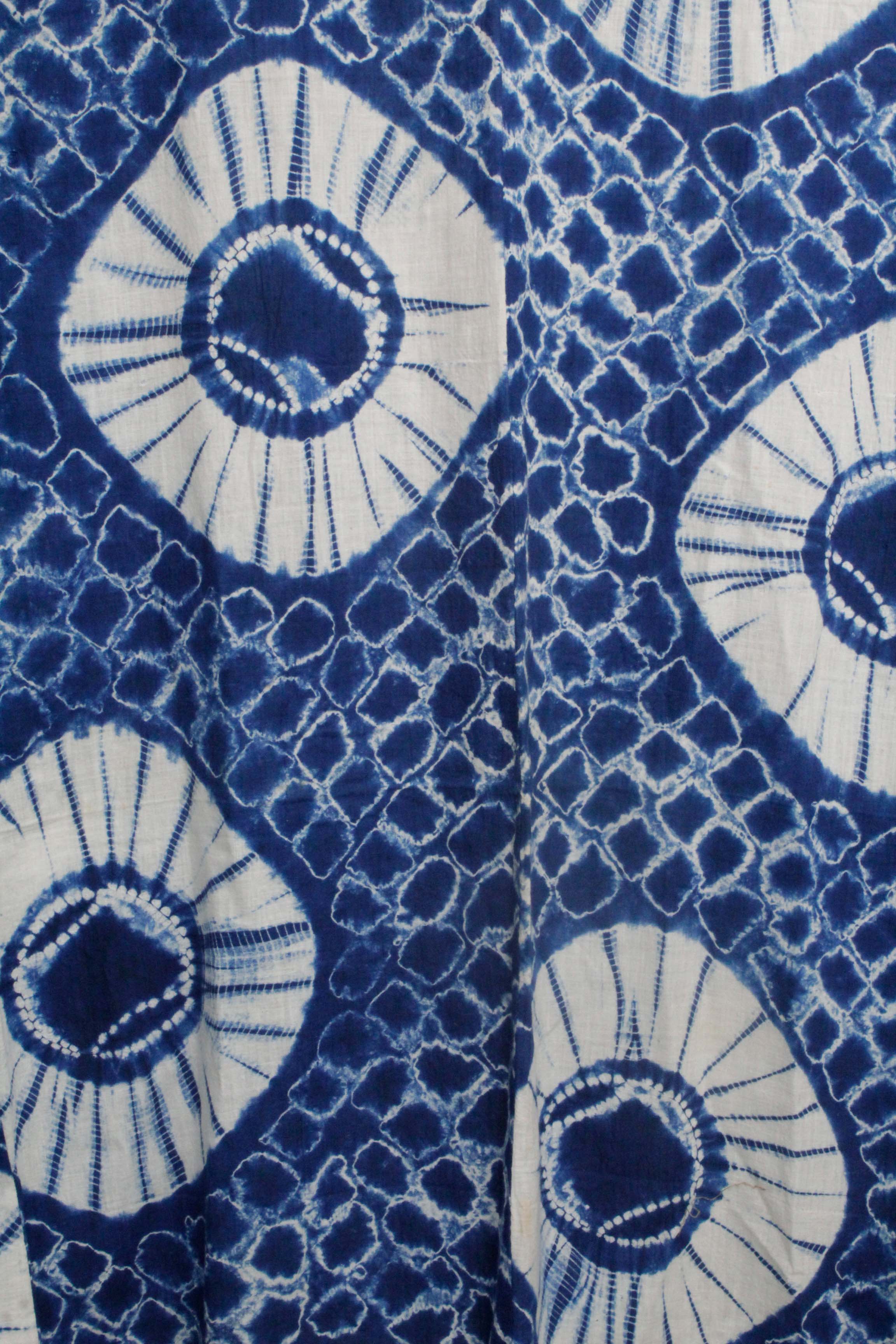 Circa 1870 Antique Handwoven Cotton Yukata Kimono