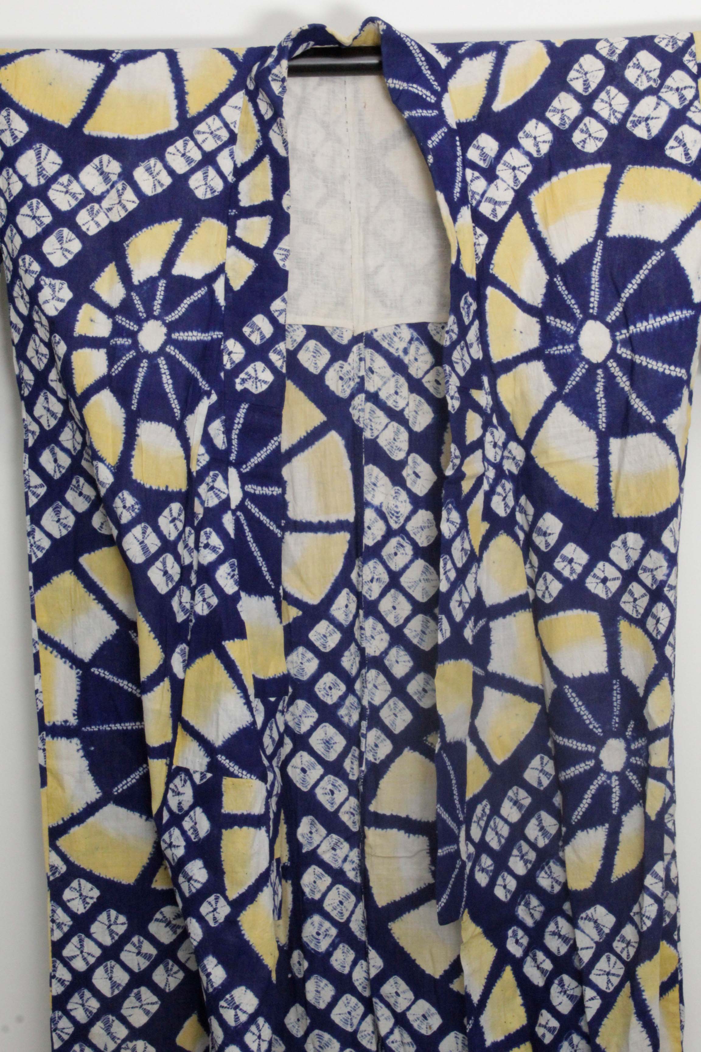 Circa 1870 Antique Handwoven Cotton Yukata Kimono