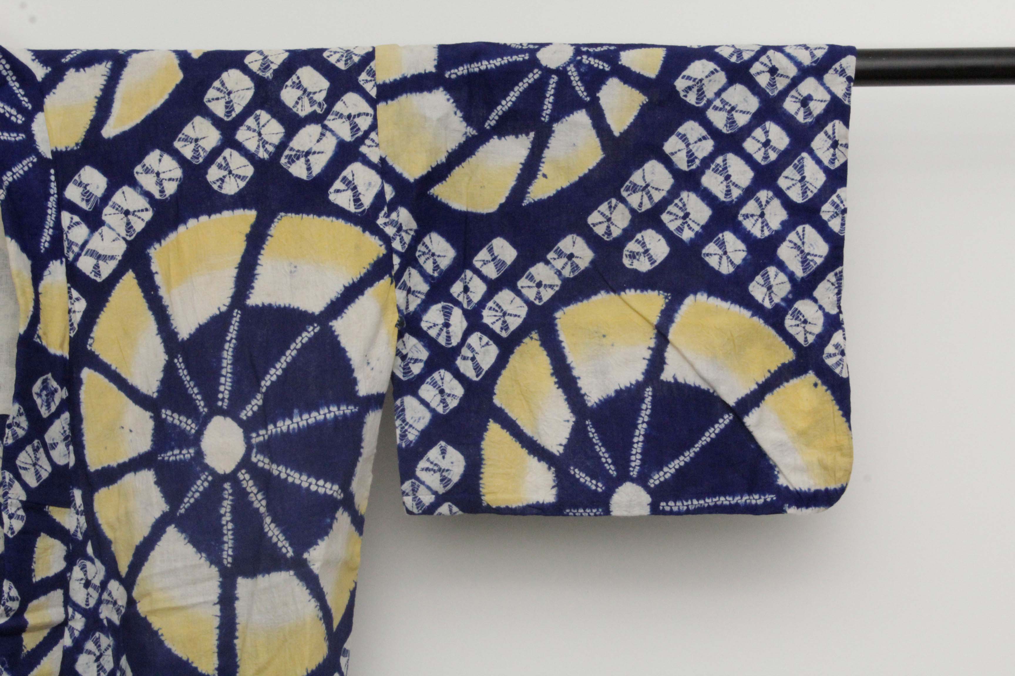 Circa 1870 Antique Handwoven Cotton Yukata Kimono