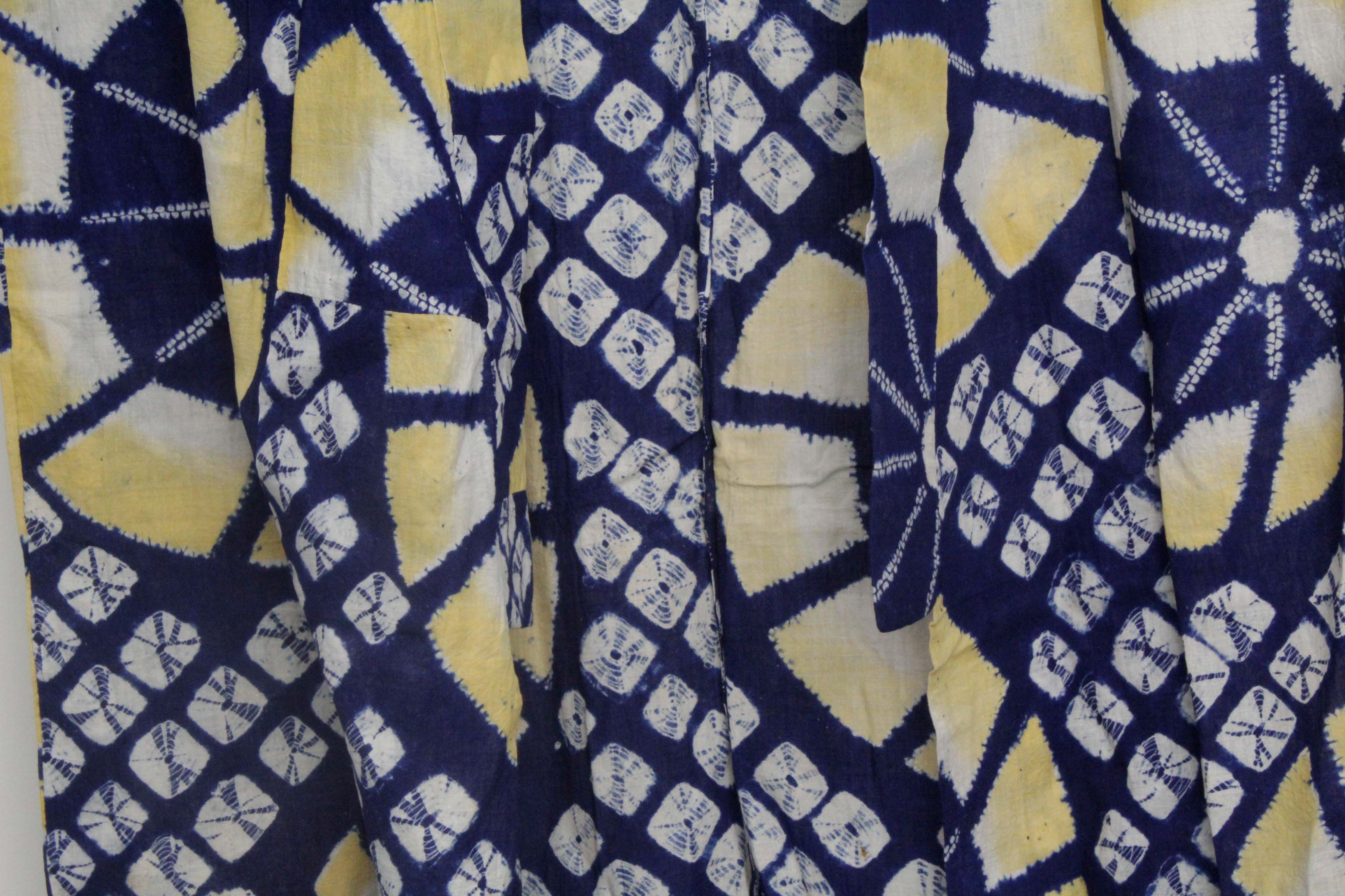 Circa 1870 Antique Handwoven Cotton Yukata Kimono