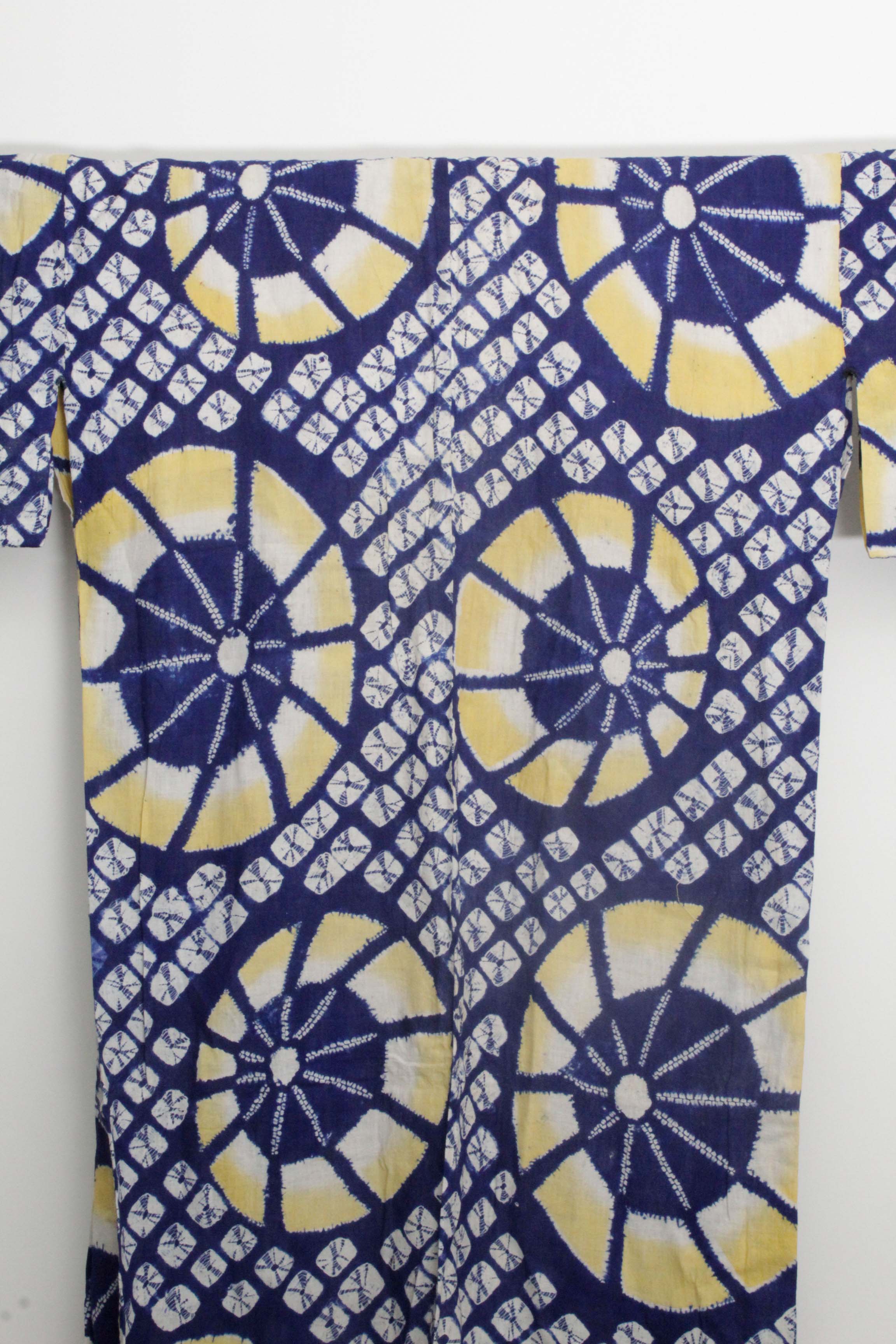 Circa 1870 Antique Handwoven Cotton Yukata Kimono