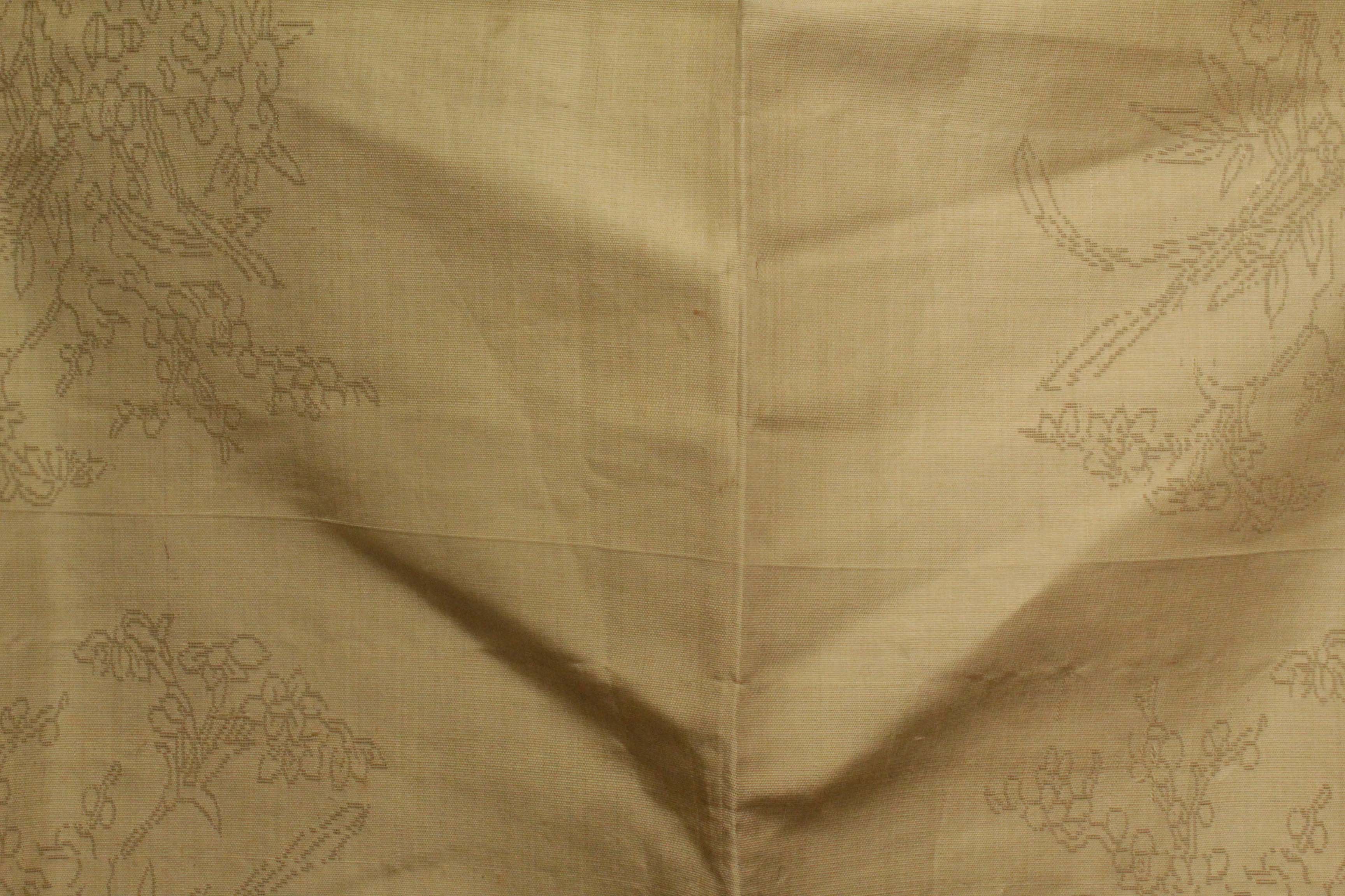 Women's Late 19th Century Antique Chinese Handwoven Silk Damask Long Ao Robe