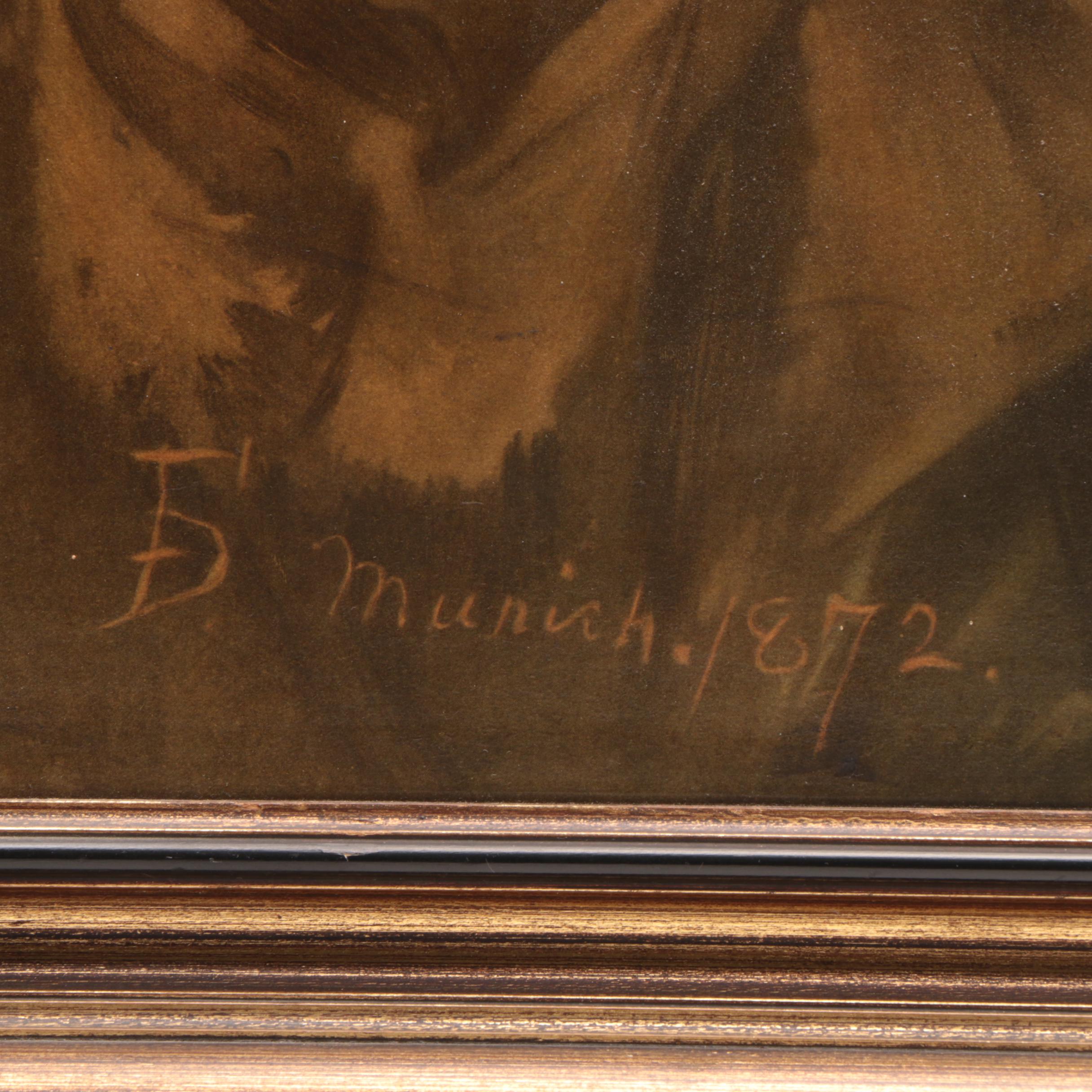 Halftone Print after Frank Duveneck "Whistling Boy"