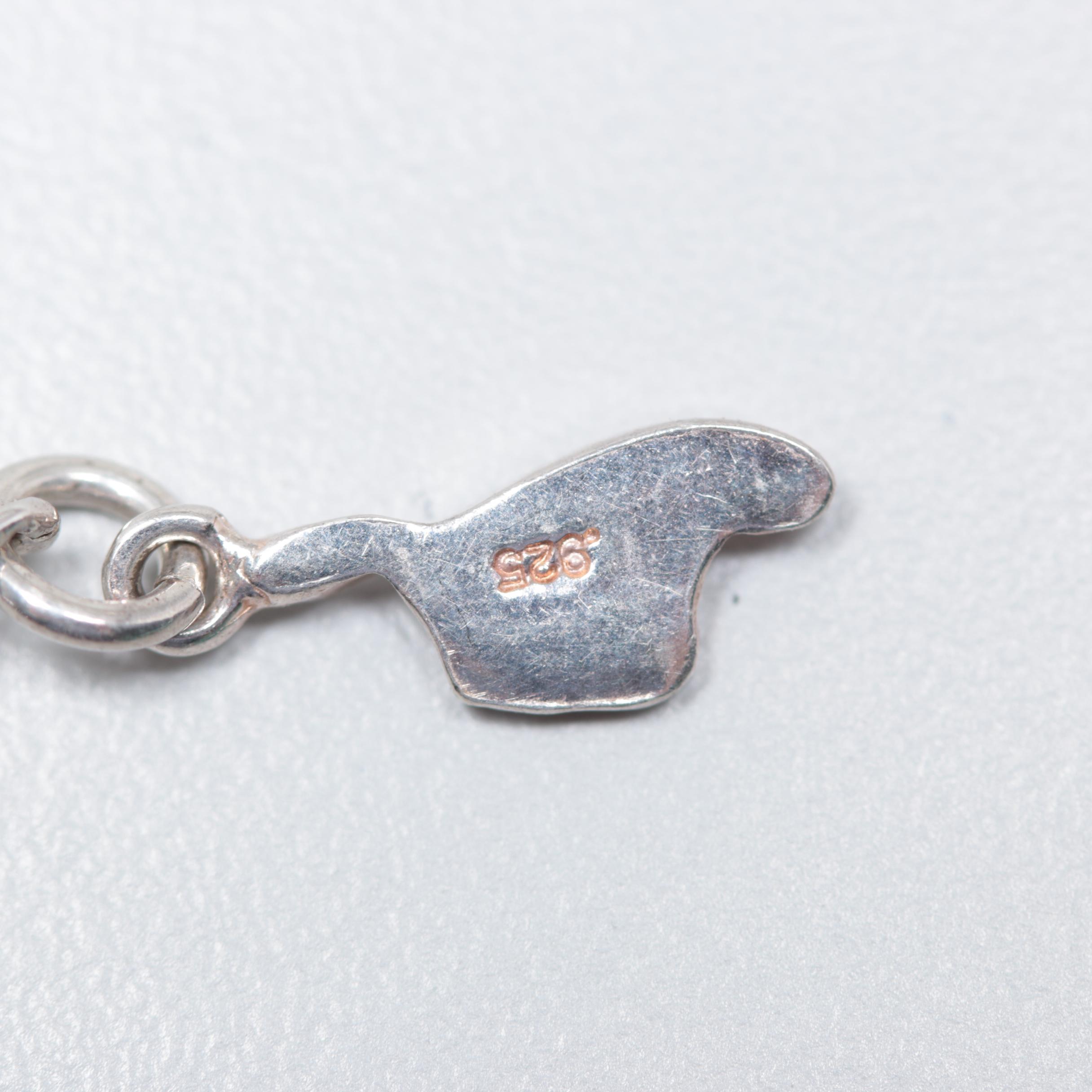 Sterling Silver Magnesite and Glass Multi-Strand Necklace