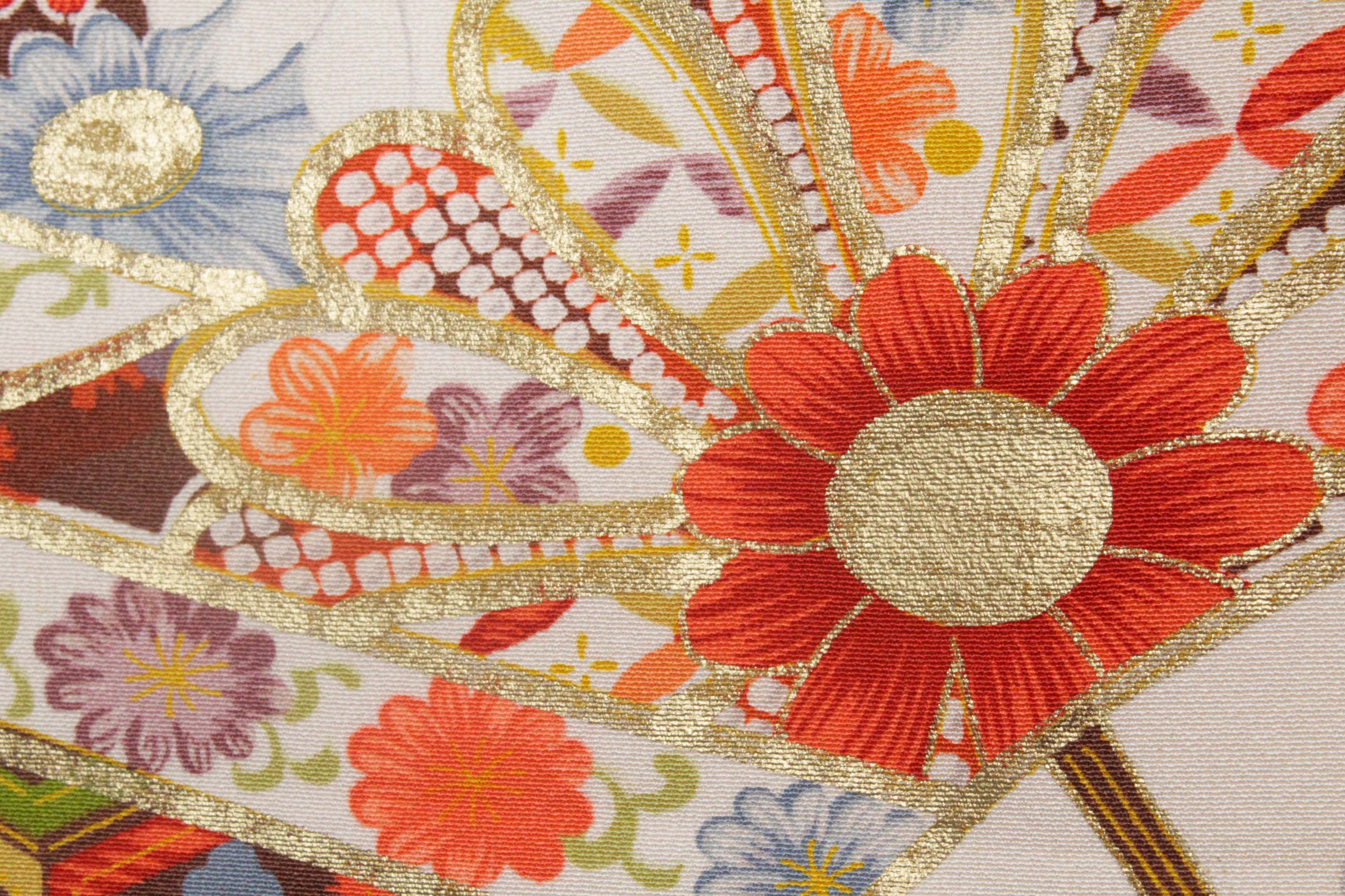 Circa 1940 Vintage Handwoven Silk Crepe Kofurisode Kimono