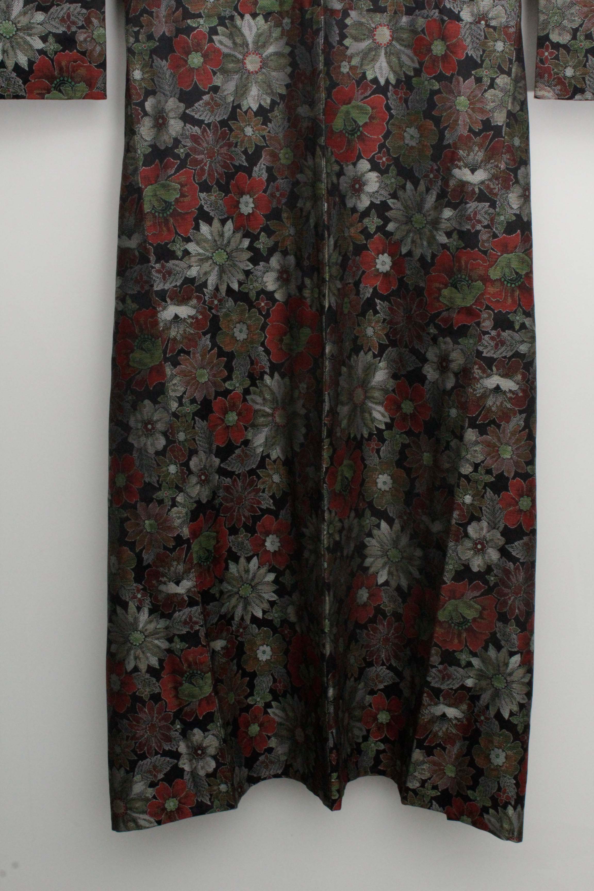 Circa 1960 Vintage Handwoven Silk Brocade Kimono