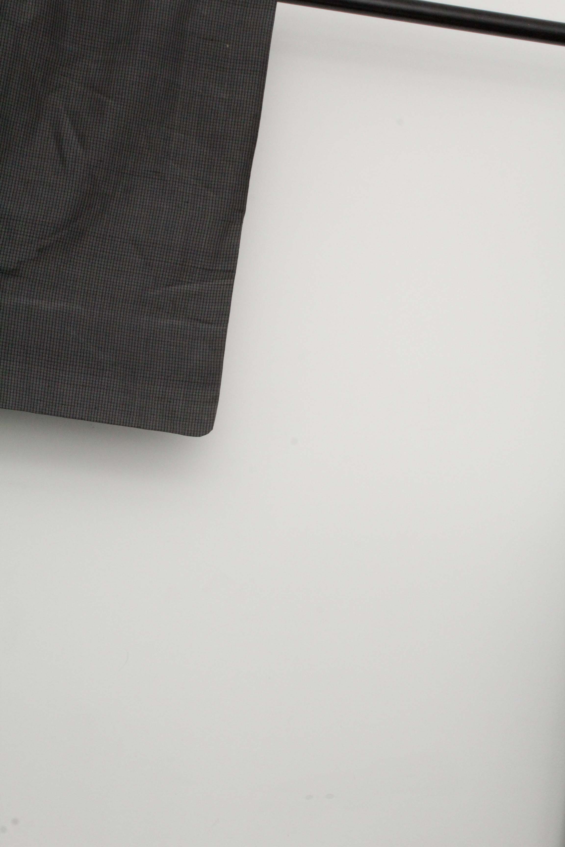 Men's Circa 1920 Vintage Handwoven Ikat Oshima Silk Kimono