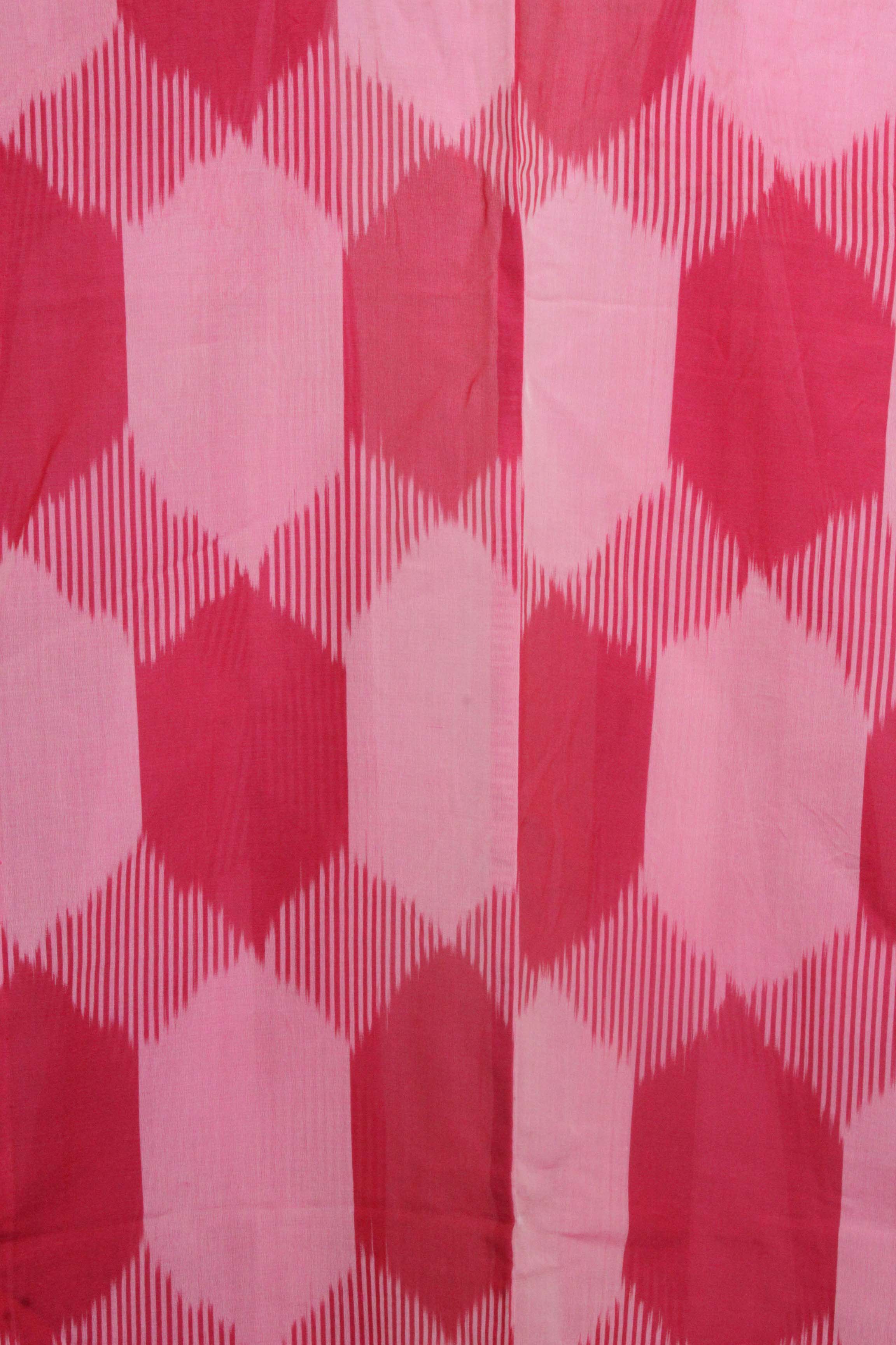 Circa 1910 Antique Handwoven Kasuri Ikat Silk and Hemp Kimono