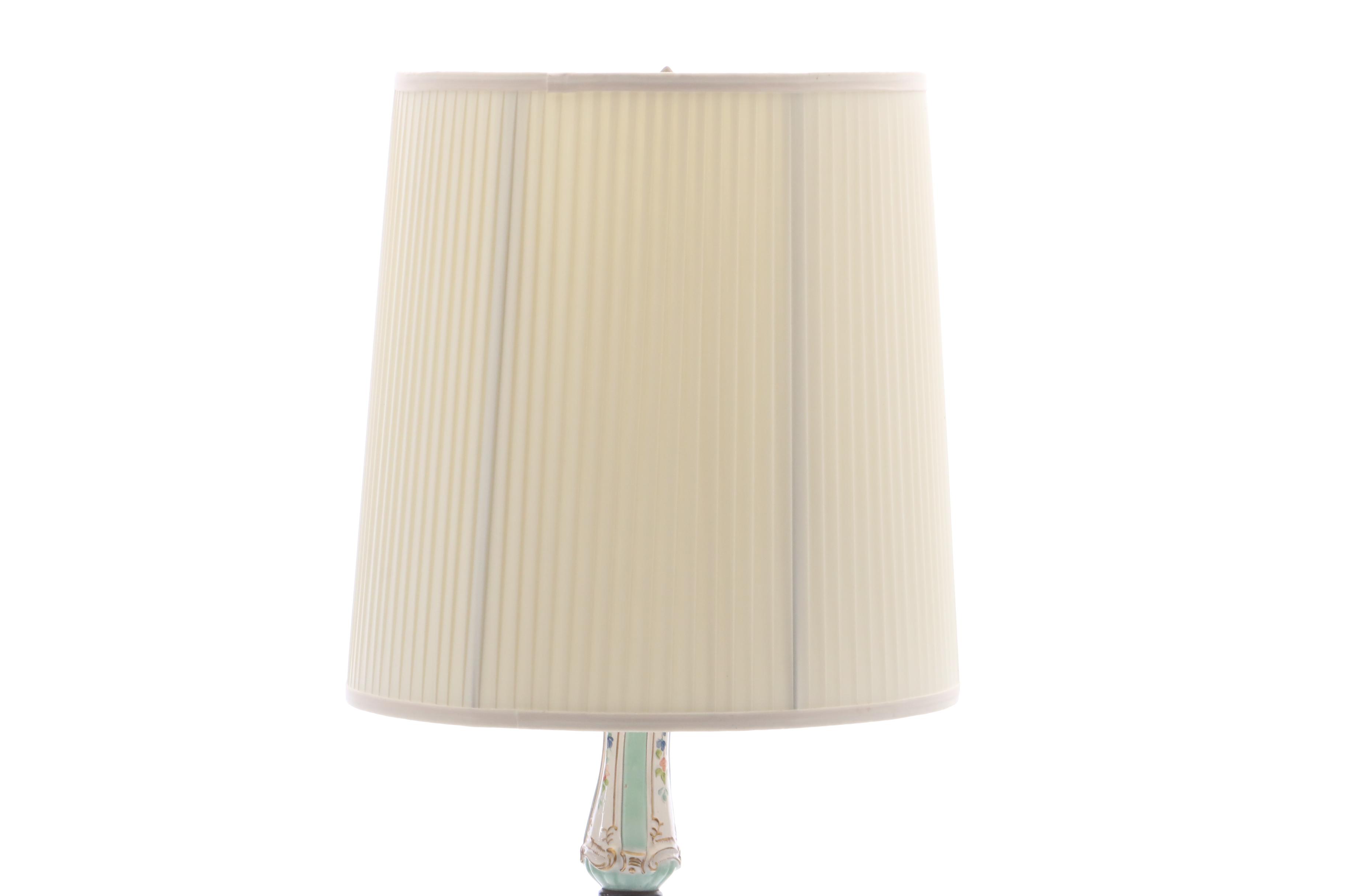 Hand-Painted Porcelain Floor Lamp