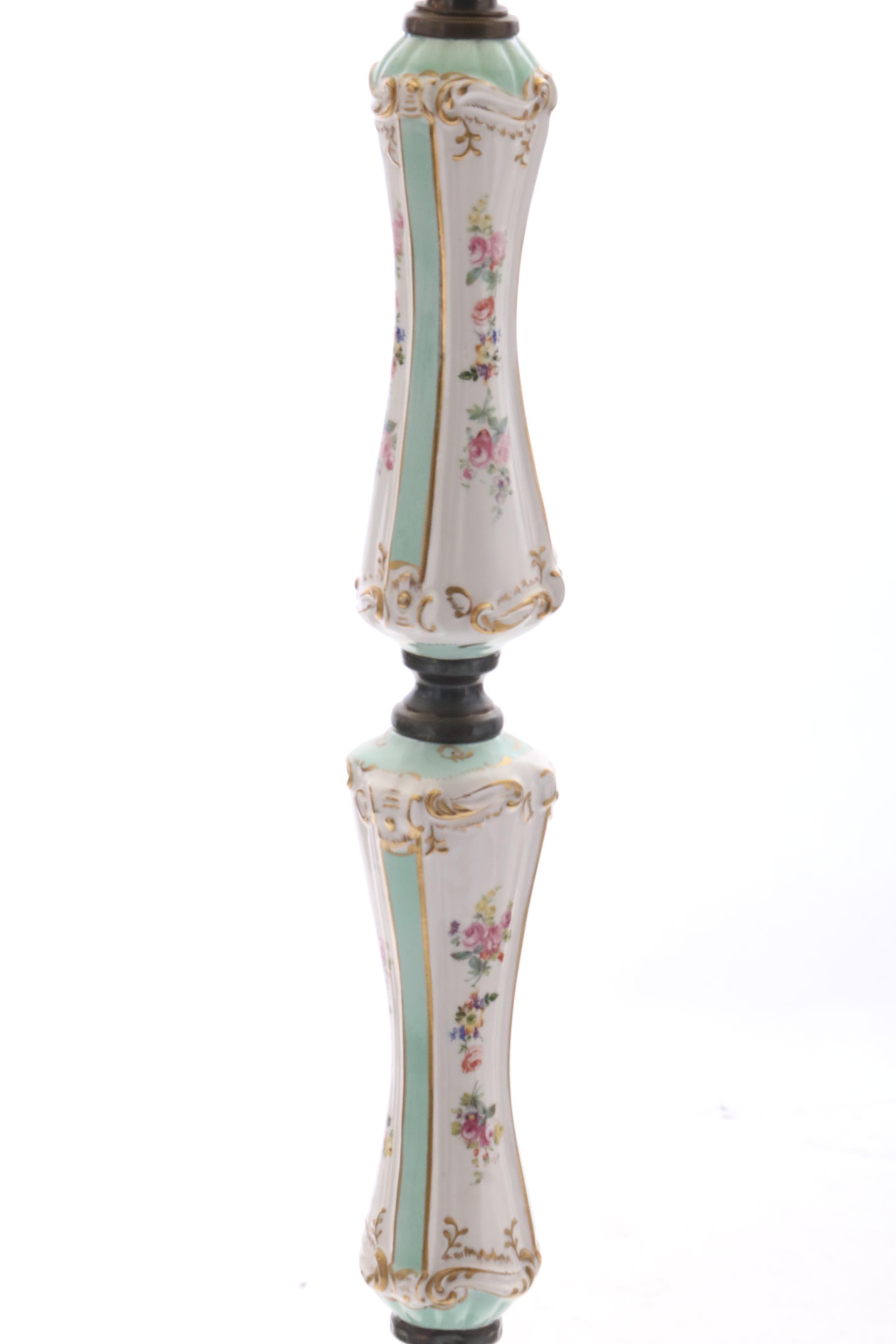 Hand-Painted Porcelain Floor Lamp
