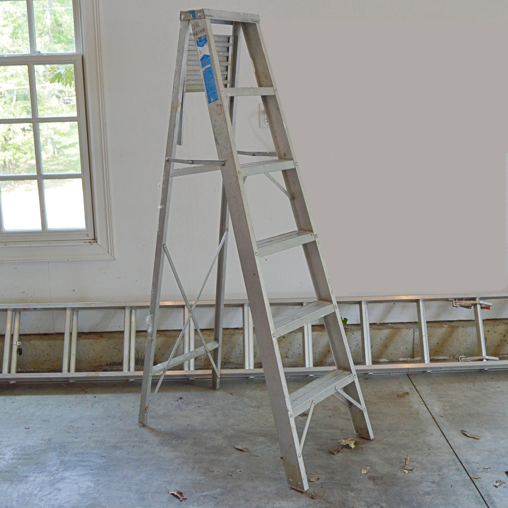 Sears 6' Aluminum Step Ladder and Werner Adjustable Extension Ladder