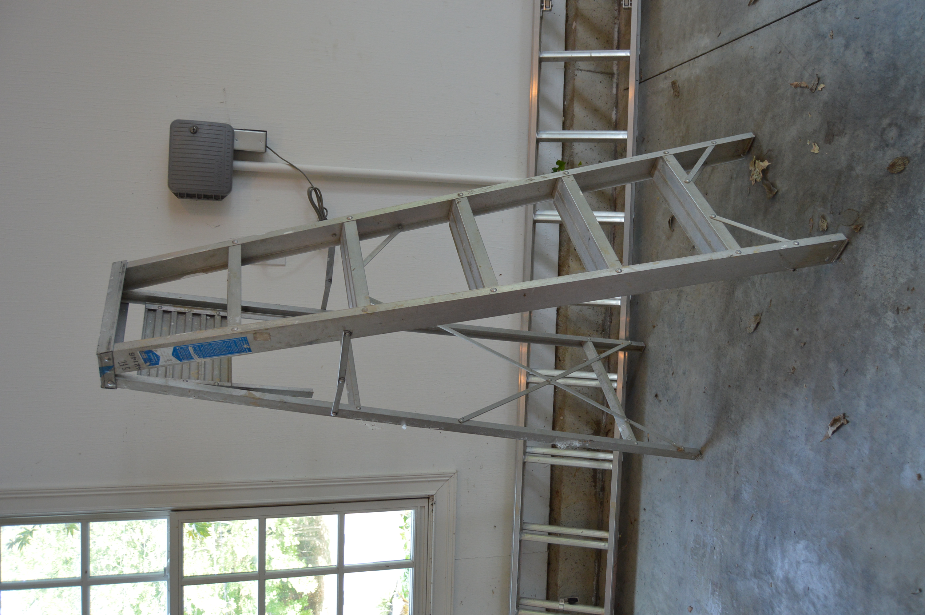 Sears 6' Aluminum Step Ladder and Werner Adjustable Extension Ladder