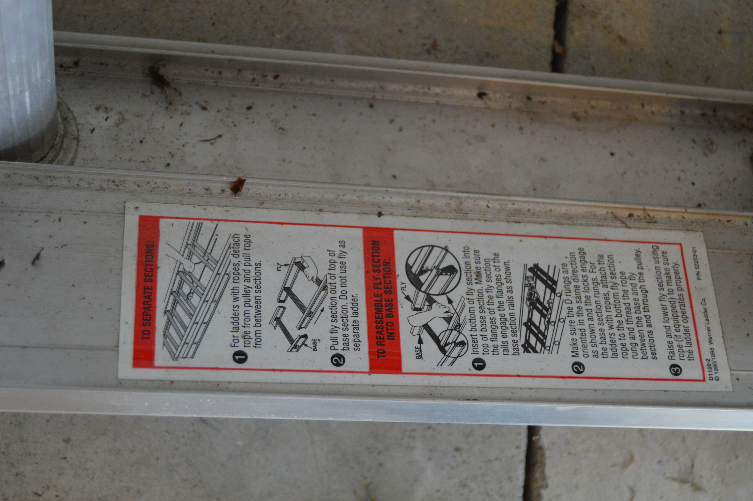 Sears 6' Aluminum Step Ladder and Werner Adjustable Extension Ladder