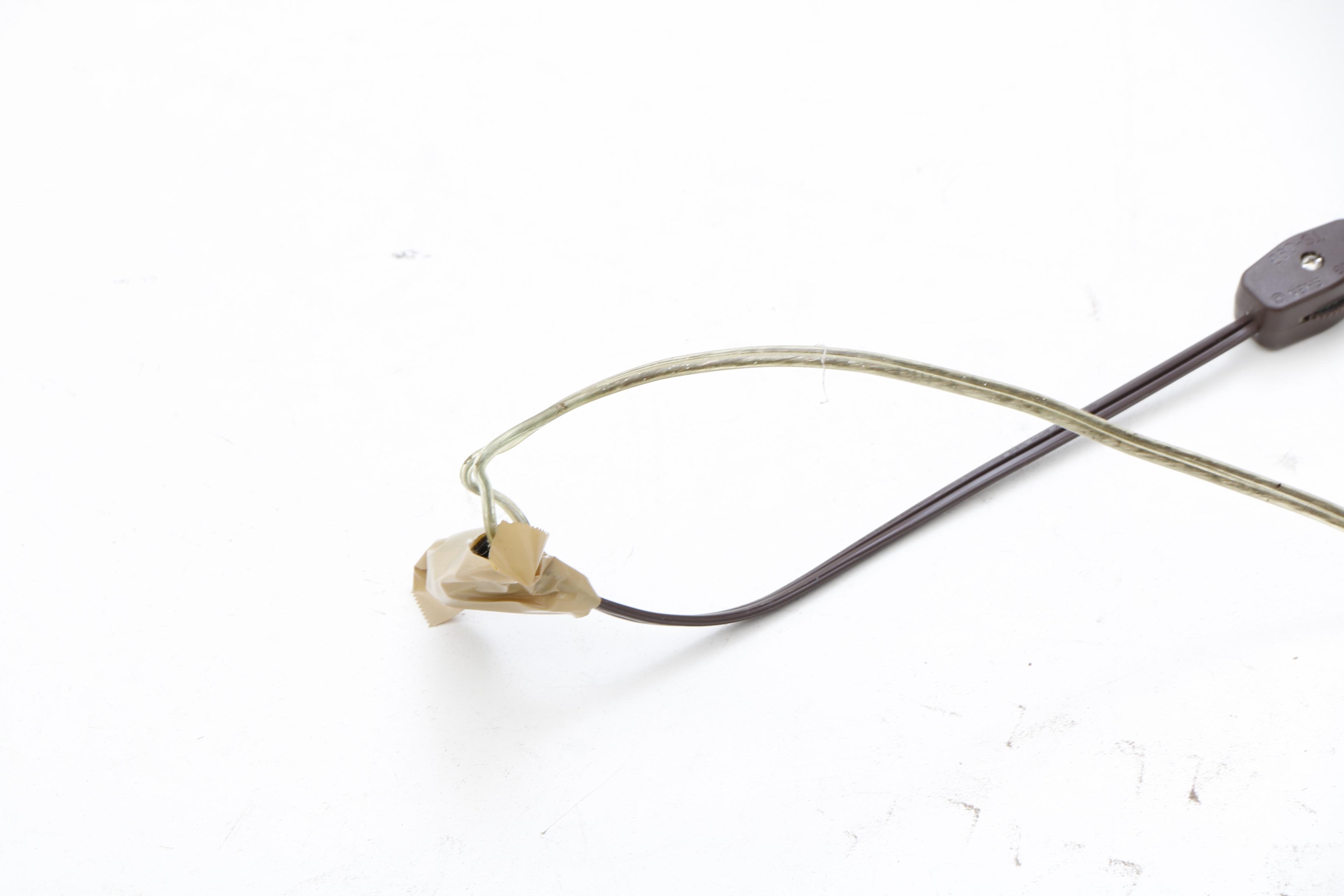 Gilt Metal Flower and Vine Candelabra Floor Lamp