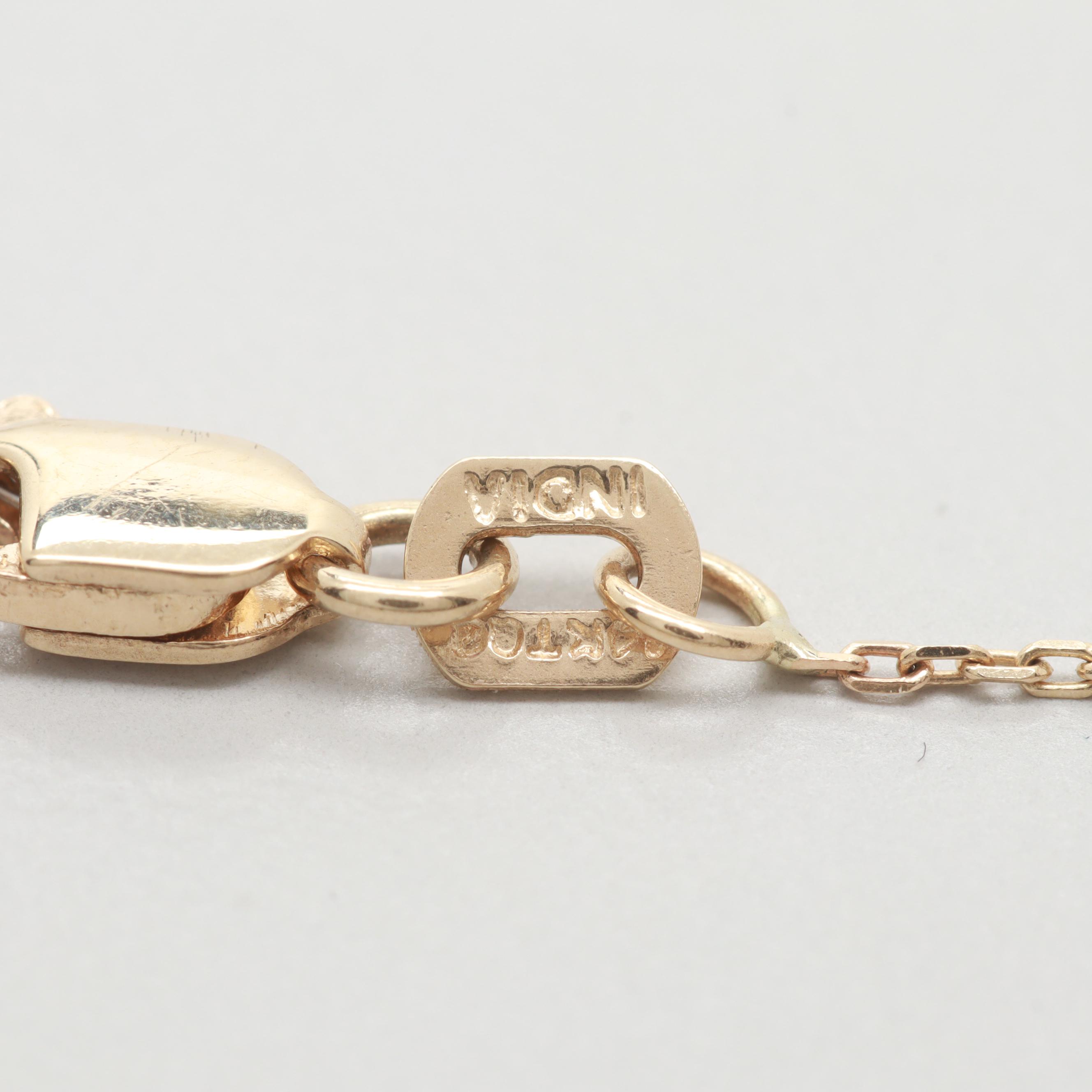 10K Yellow Gold Cross Pendant Necklace