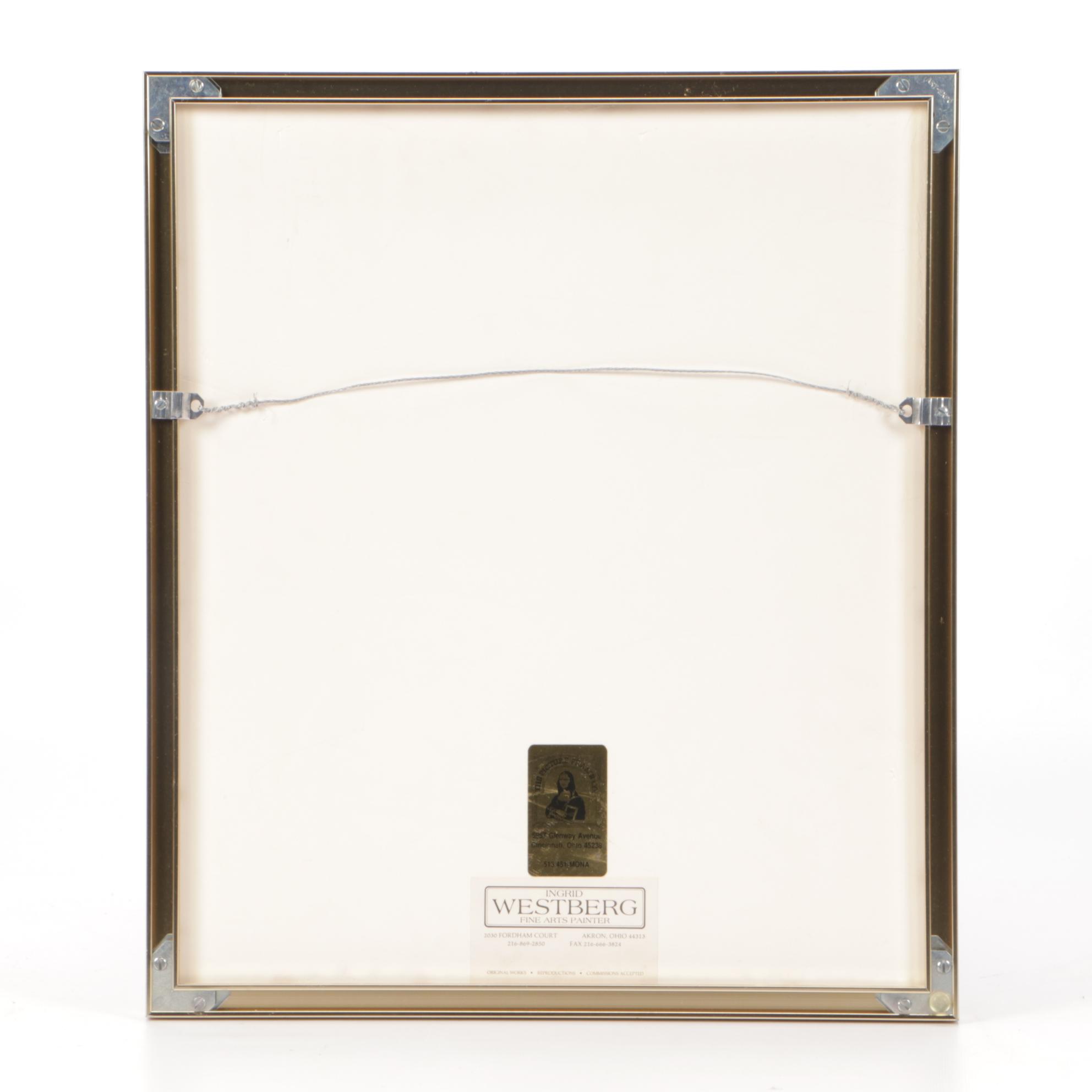 Ingrid Westberg Pastel Drawing of Cottage and Garden