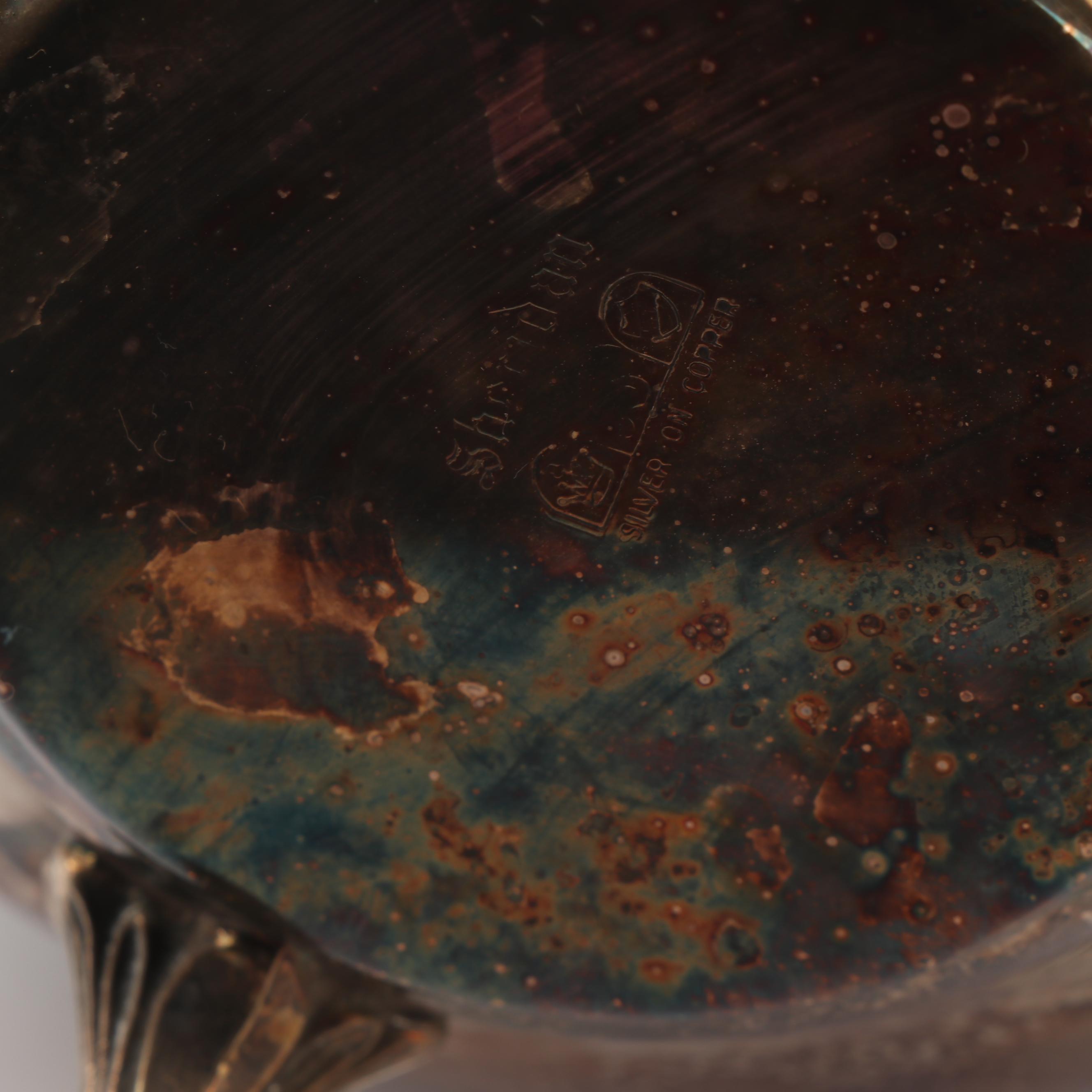 Sheridan Silver Co. Three-Piece Silver Plate Coffee Set, Mid-Century