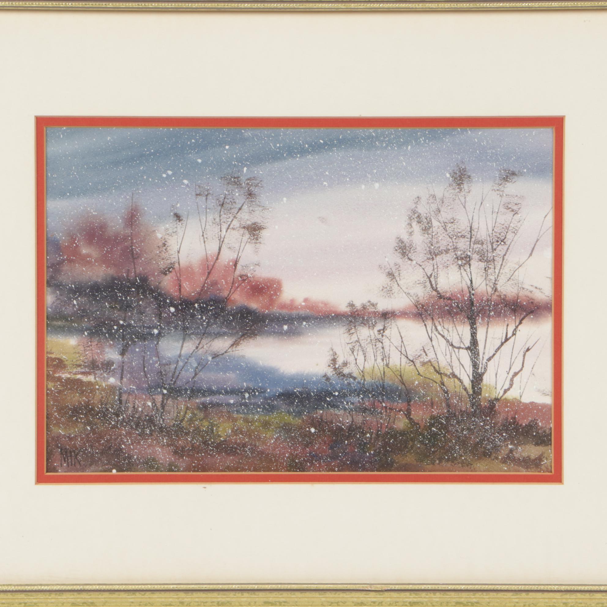 Gouache & Watercolor Landscape Painting