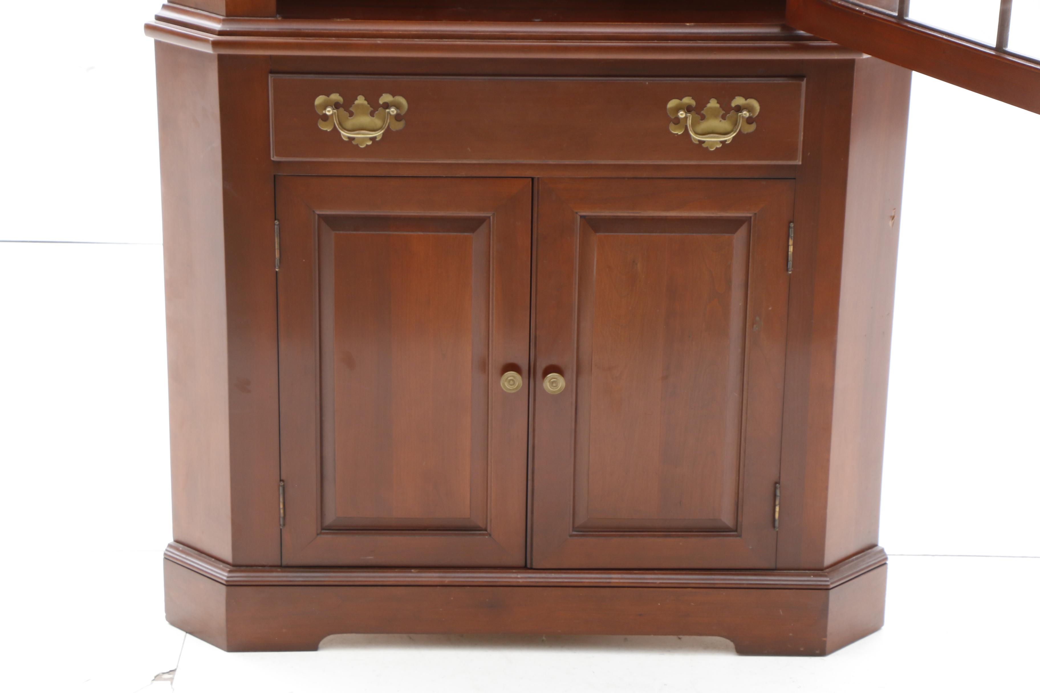 Cherry Corner China Cabinet by Willett