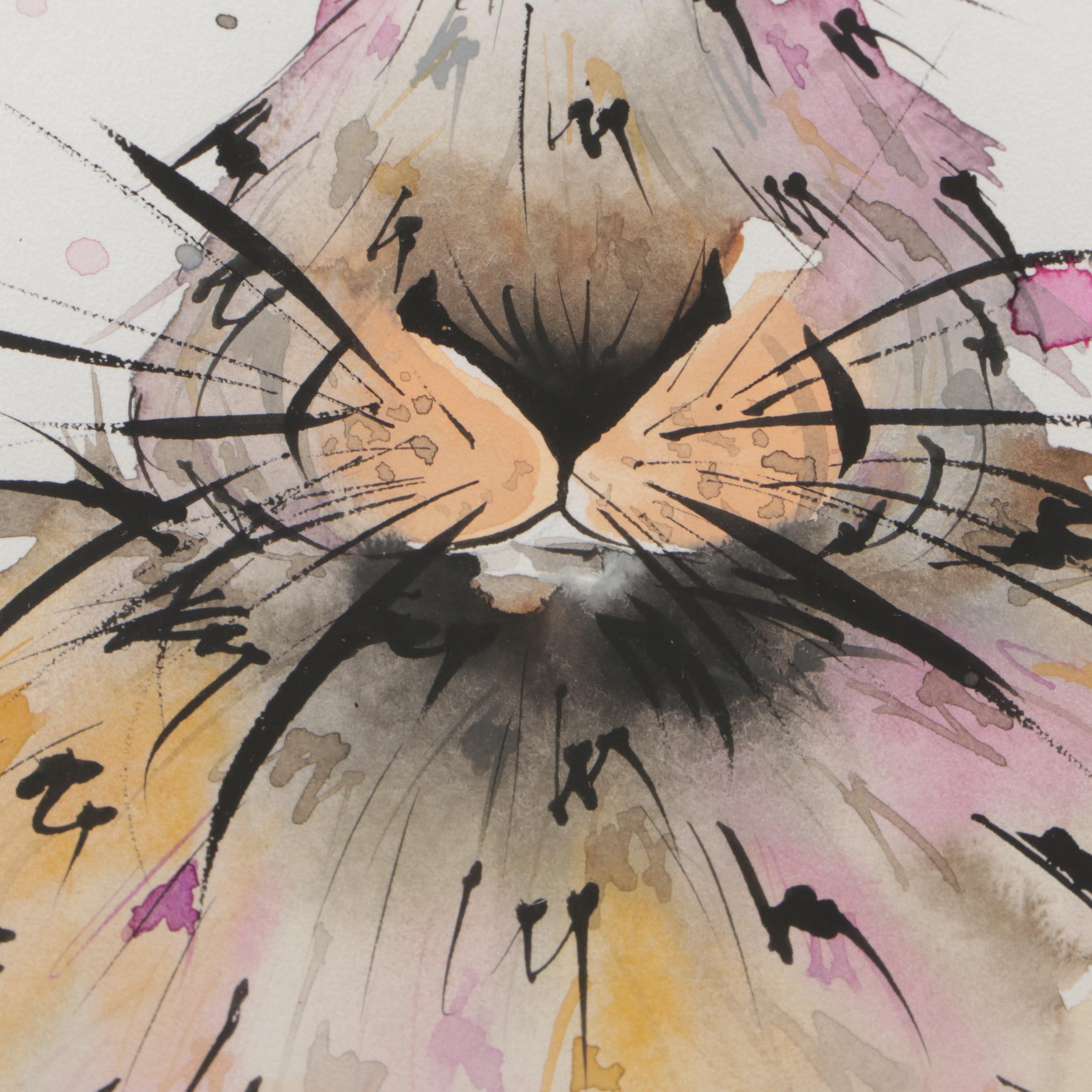 Angor Contemporary Gouache and Watercolor Rabbit Illustration