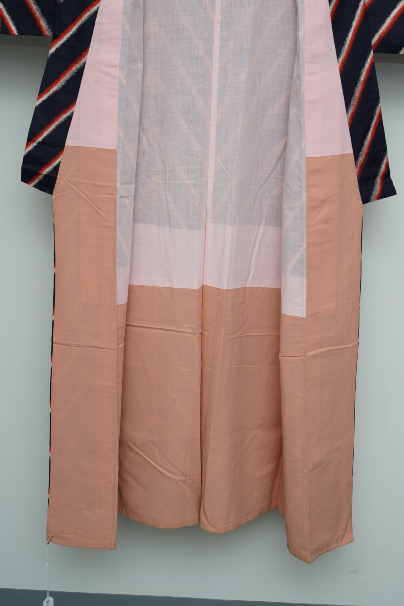 Circa 1930 Vintage Handwoven Kasuri Ikat Silk Kimono