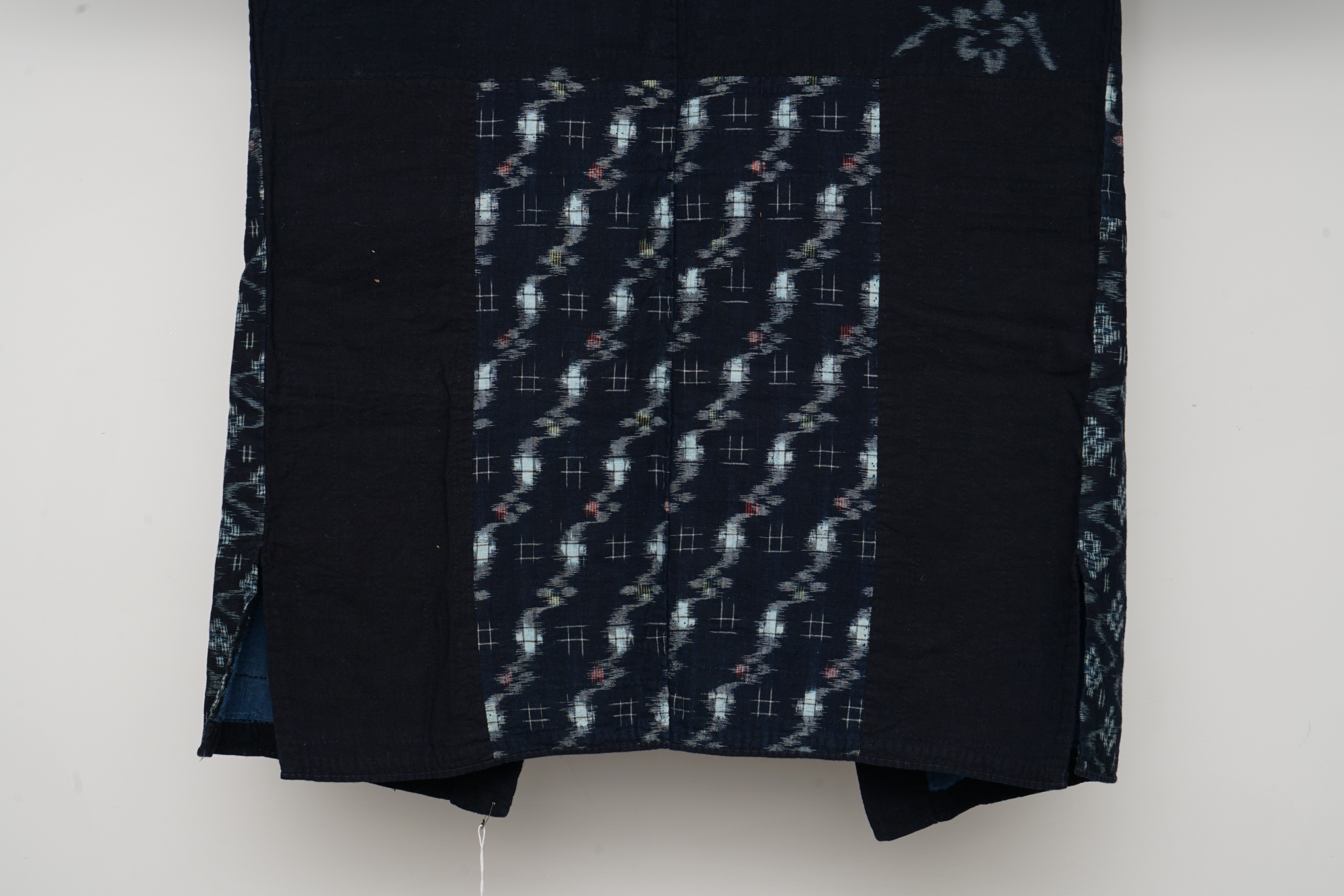 Men's Circa 1890 Antique Handwoven Ikat Cotton Patchwork Noragi Jacket