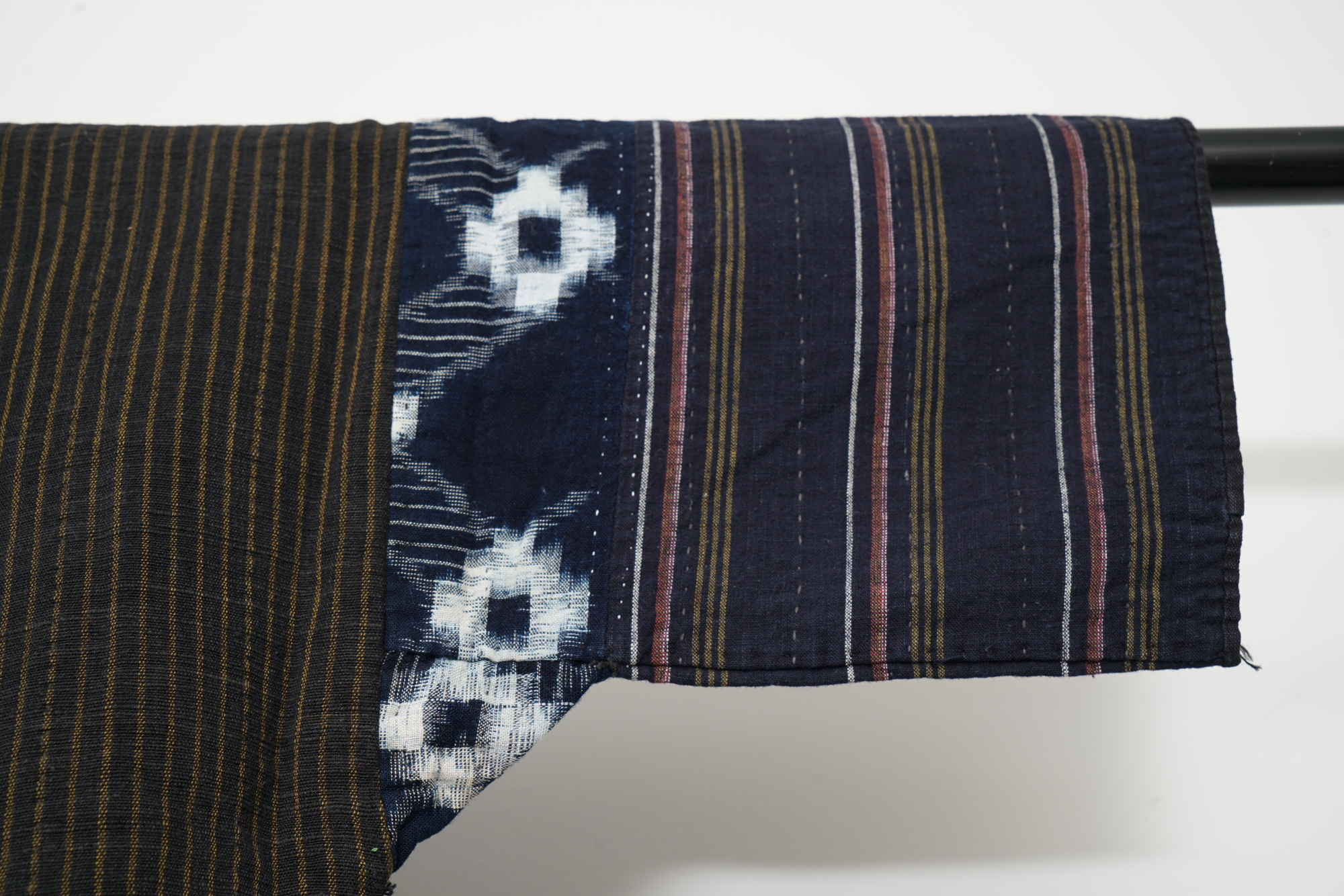 Men's Circa 1890s Antique Handwoven Cotton Patchwork Noragi Jacket