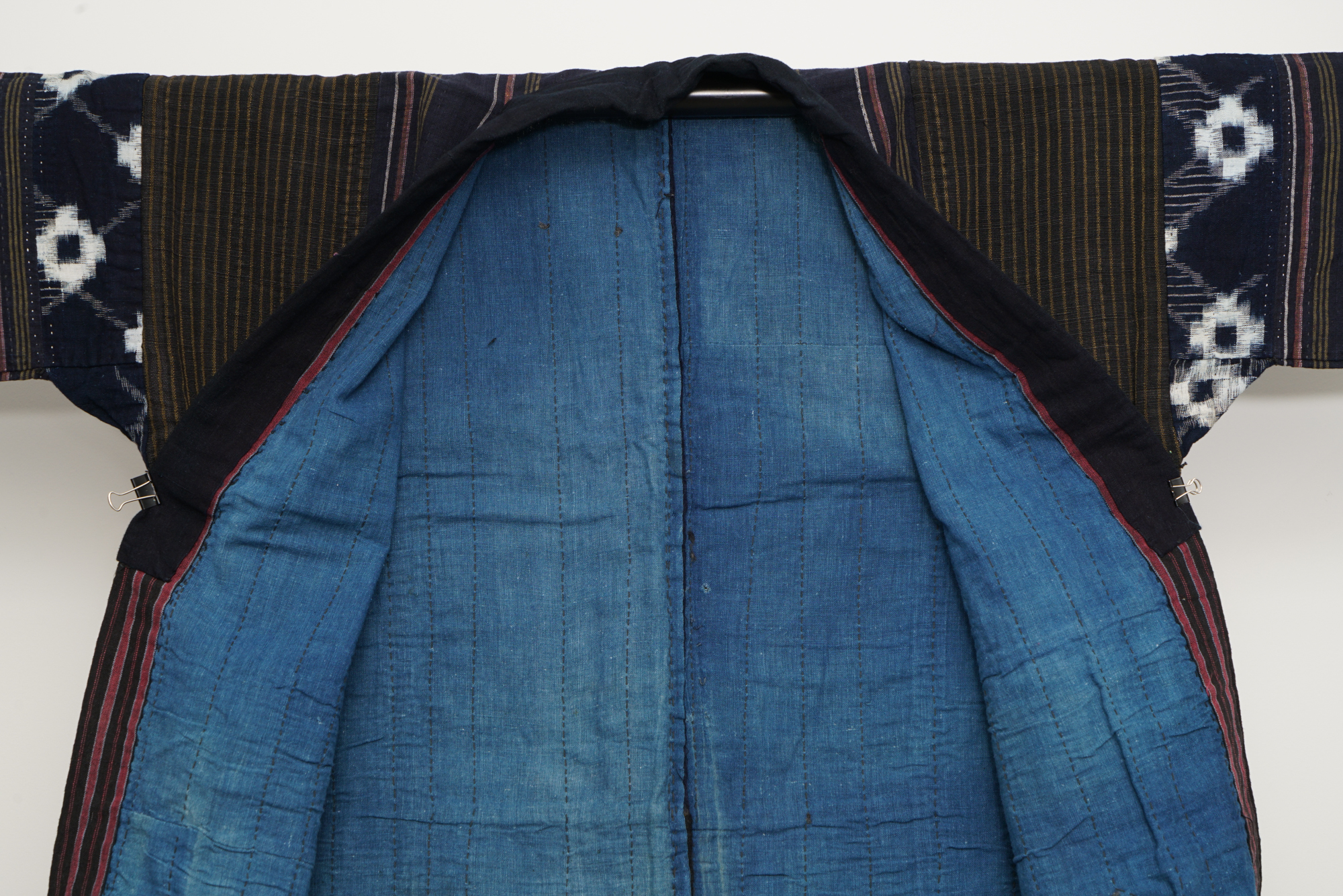 Men's Circa 1890s Antique Handwoven Cotton Patchwork Noragi Jacket