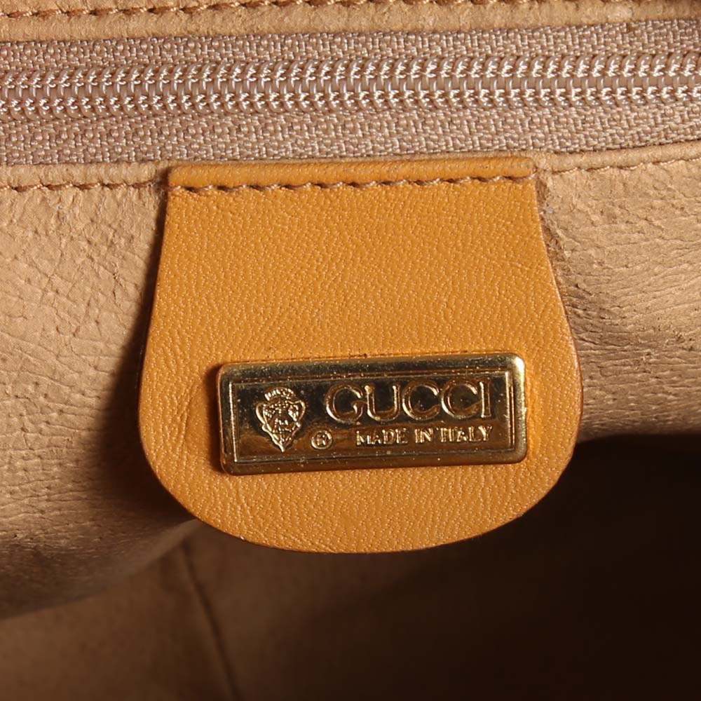 Gucci Monogrammed Coated Canvas Canteen Crossbody