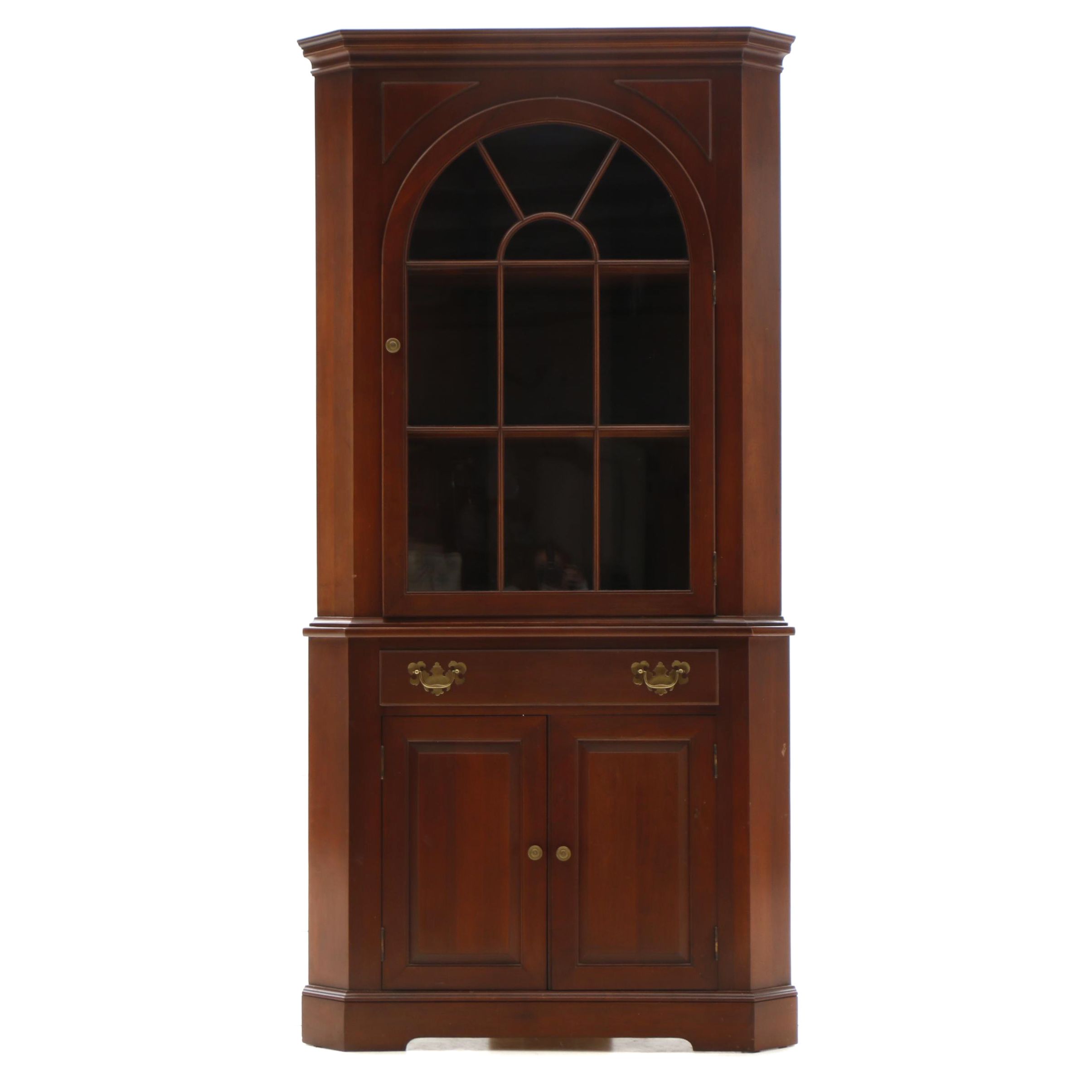 Cherry Corner China Cabinet by Willett
