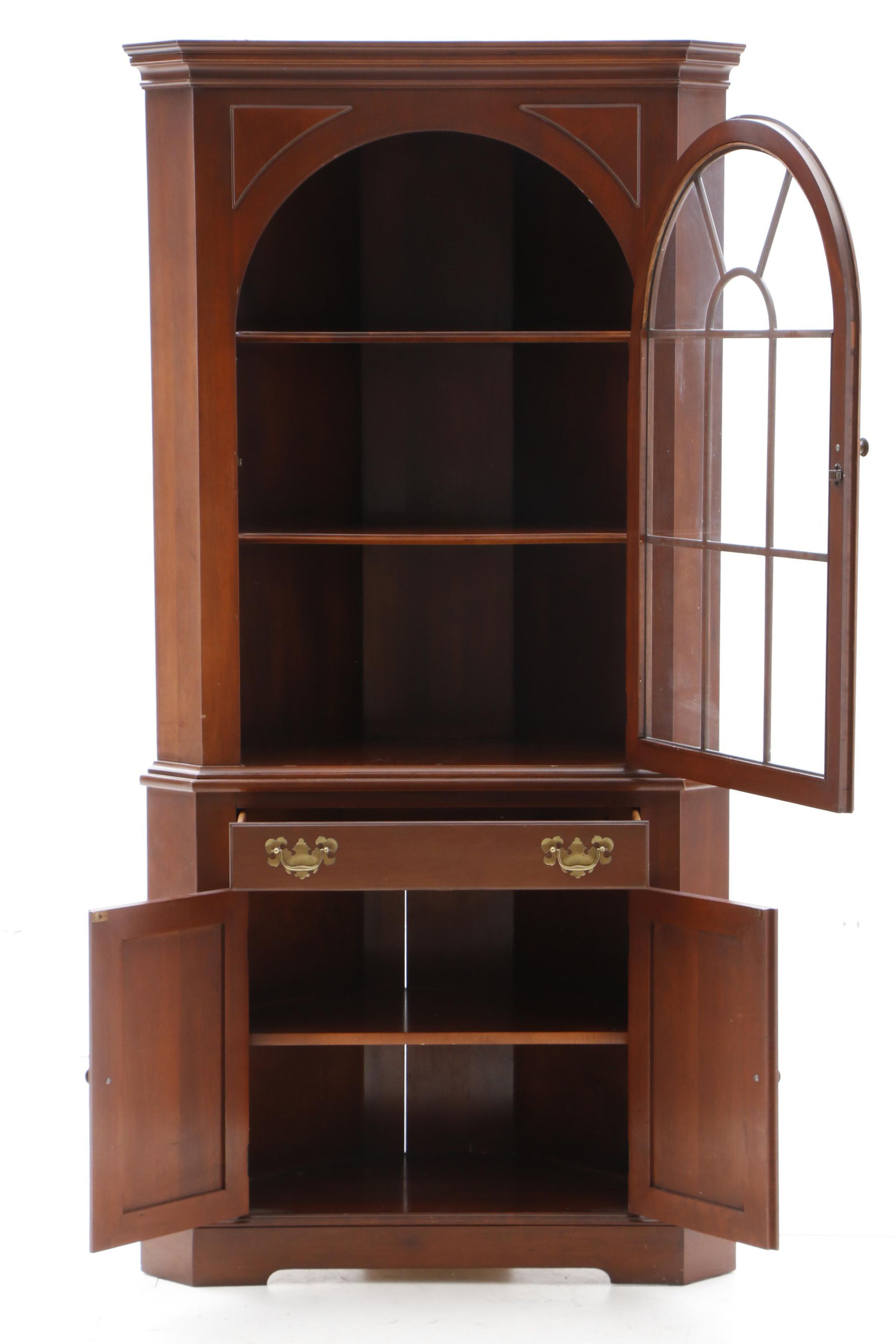 Cherry Corner China Cabinet by Willett