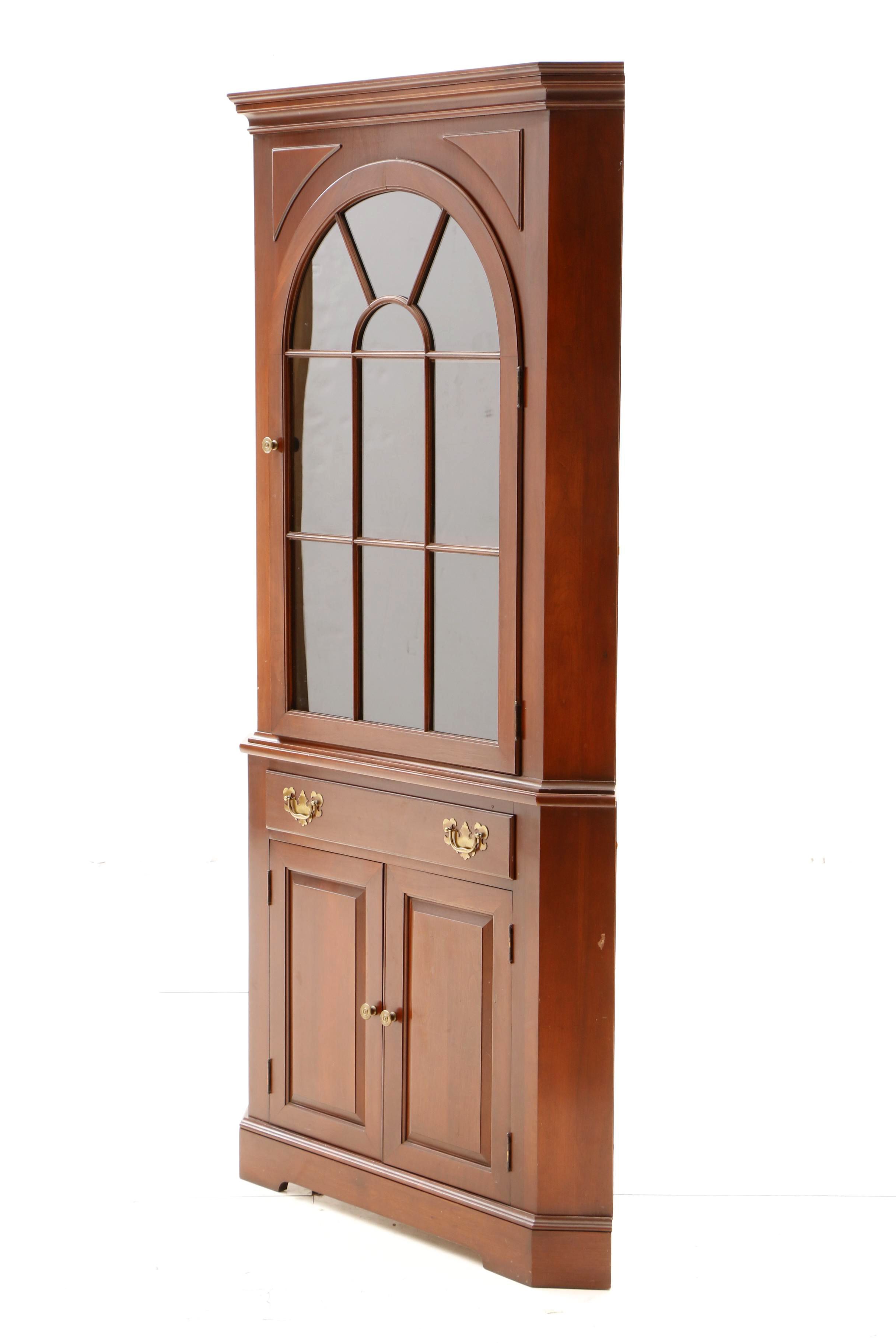Cherry Corner China Cabinet by Willett