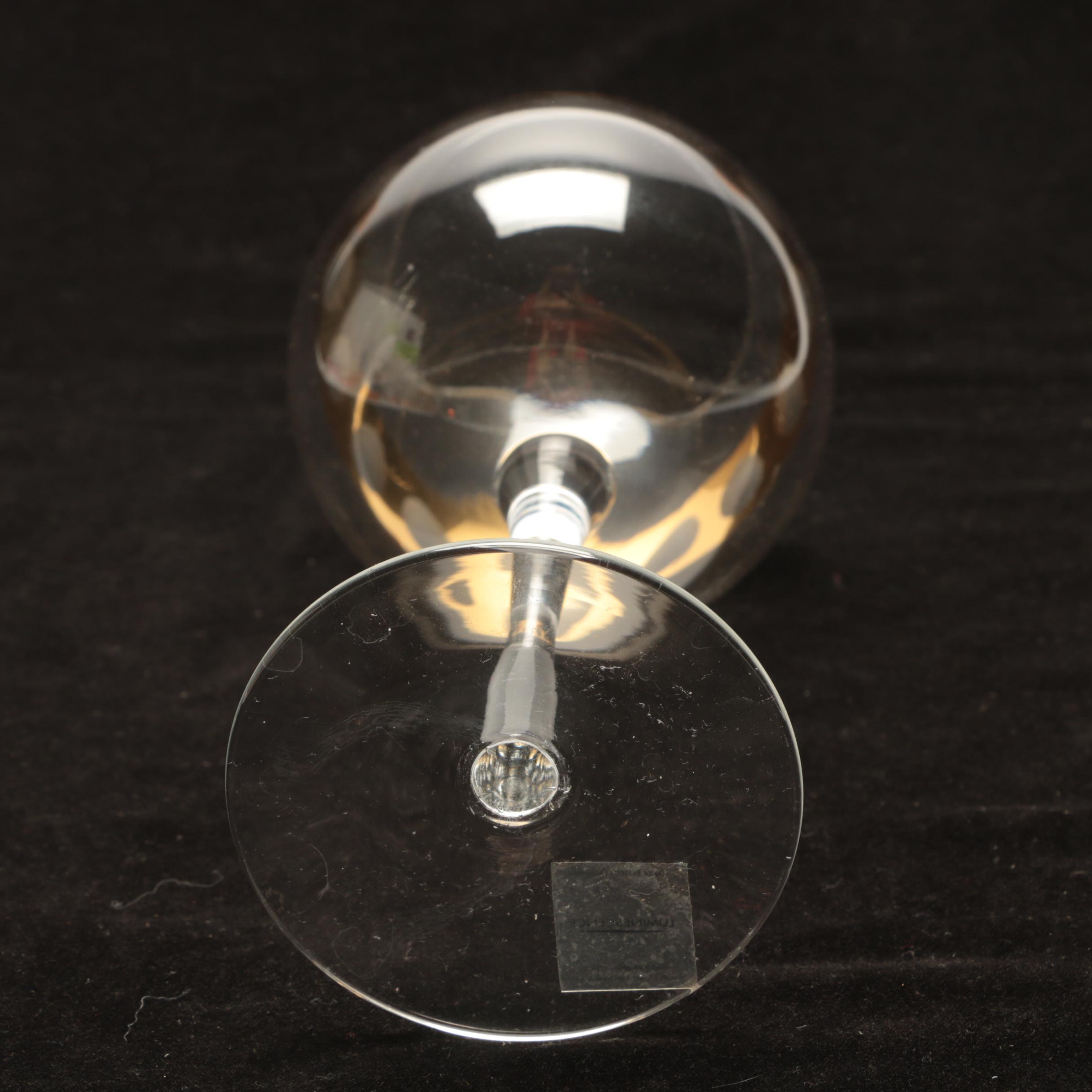 Crystal Stemware Wine Glasses Including "Luminescence" from Romania