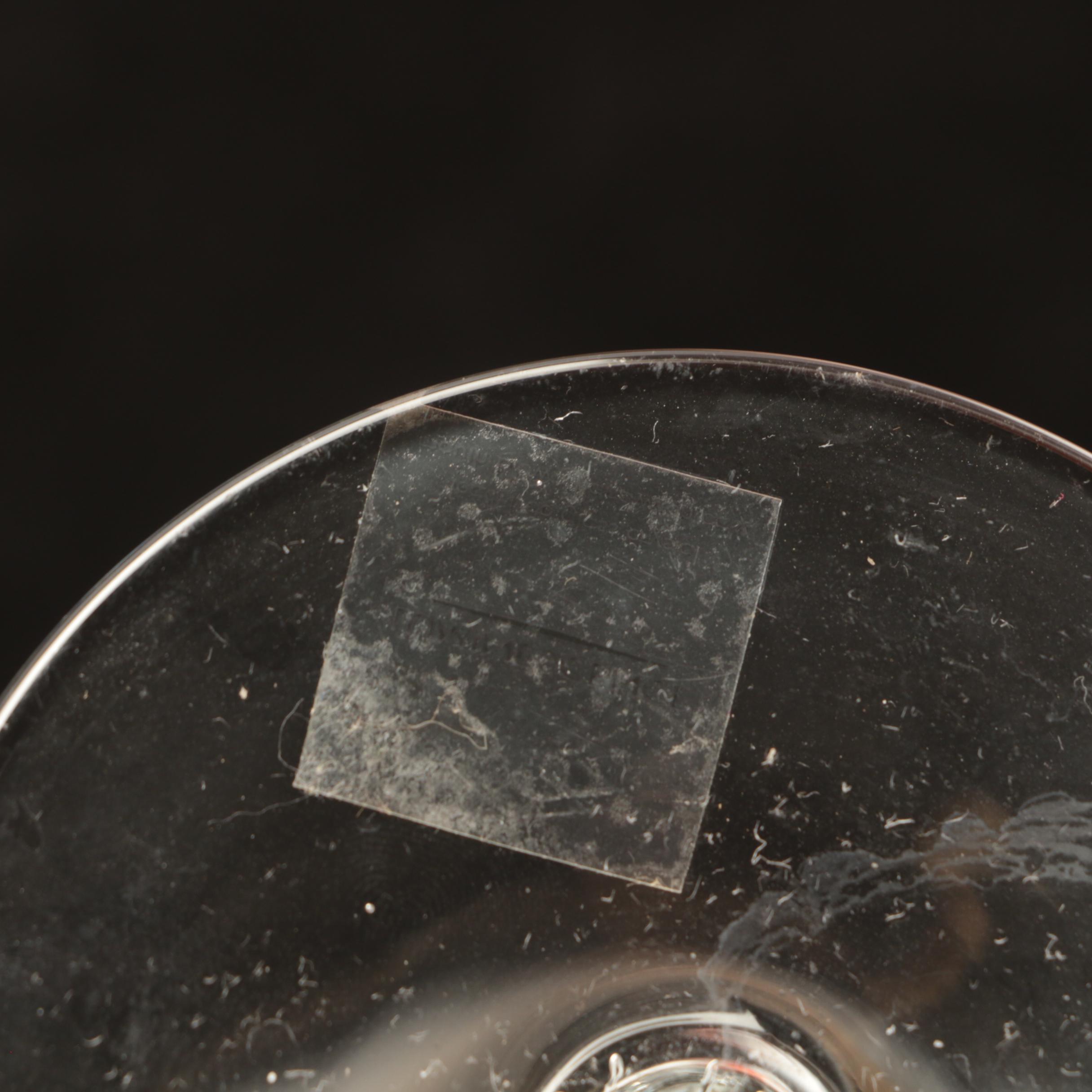 Crystal Stemware Wine Glasses Including "Luminescence" from Romania