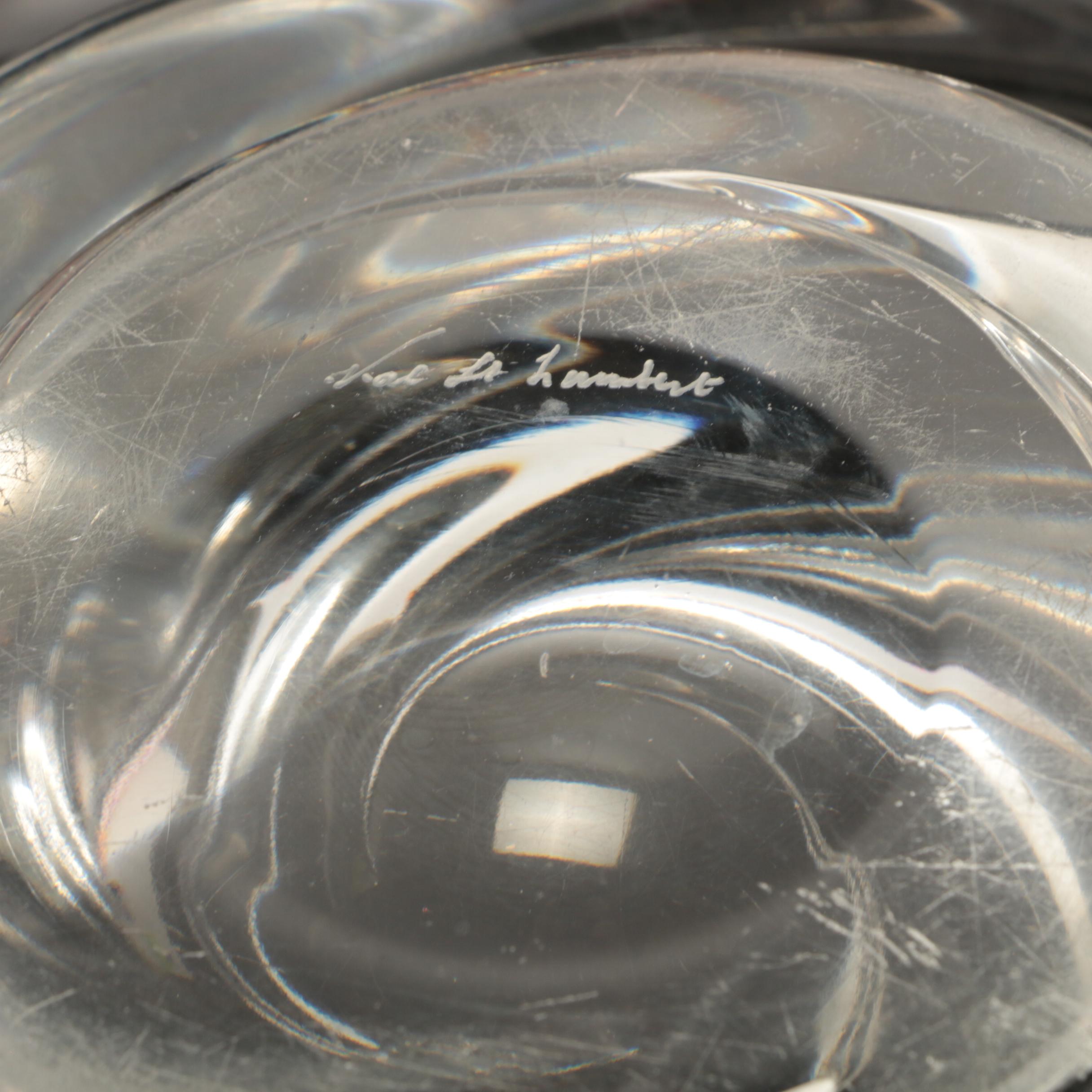 Val St. Lambert Crystal Bowl