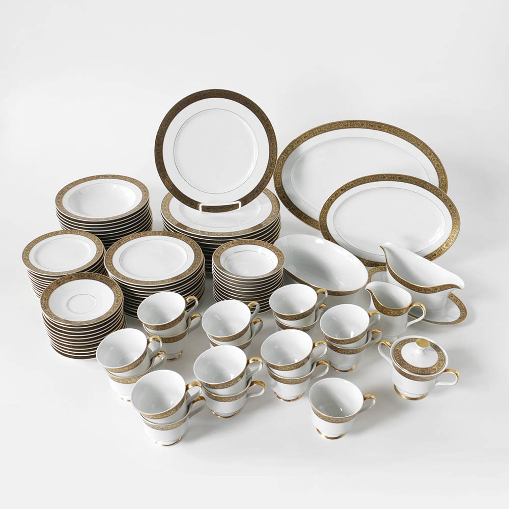 Sango China "Hampton" Porcelain Dinner Service