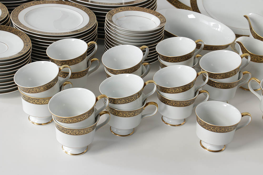 Sango China "Hampton" Porcelain Dinner Service
