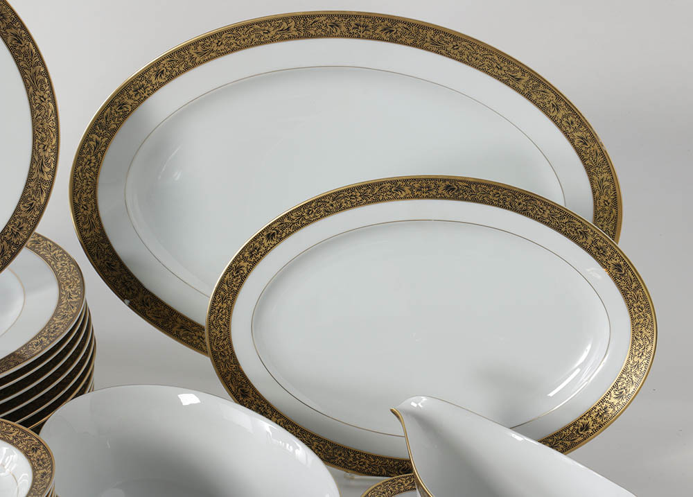 Sango China "Hampton" Porcelain Dinner Service