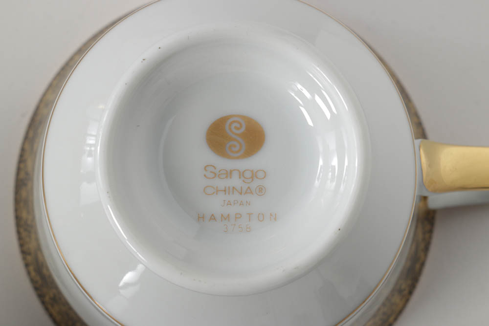 Sango China "Hampton" Porcelain Dinner Service