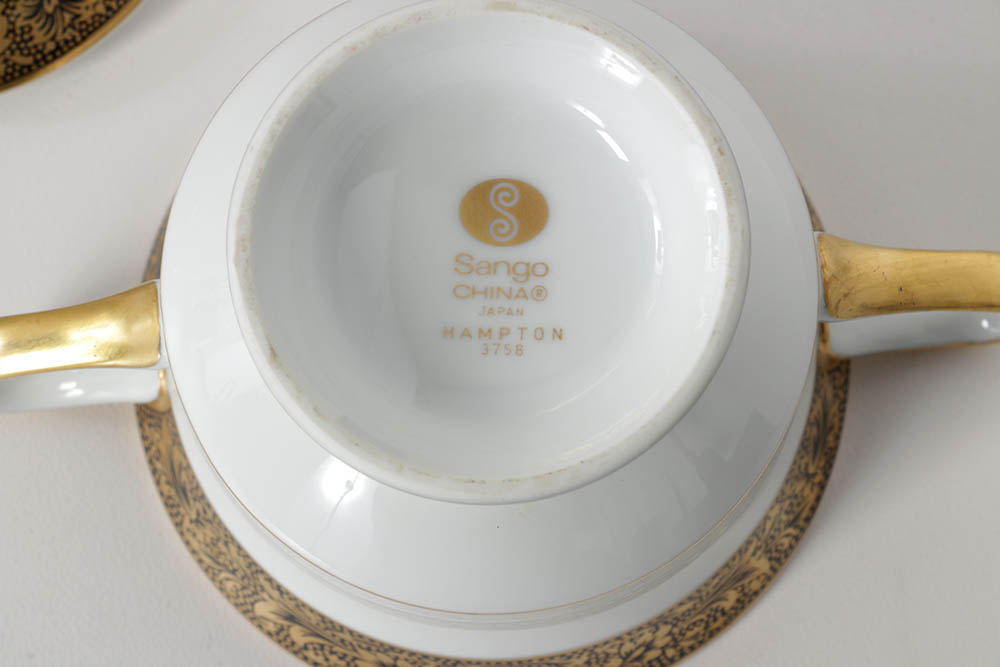 Sango China "Hampton" Porcelain Dinner Service