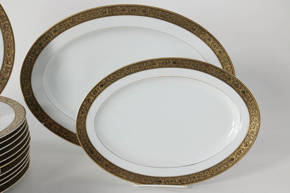 Sango China "Hampton" Porcelain Dinner Service
