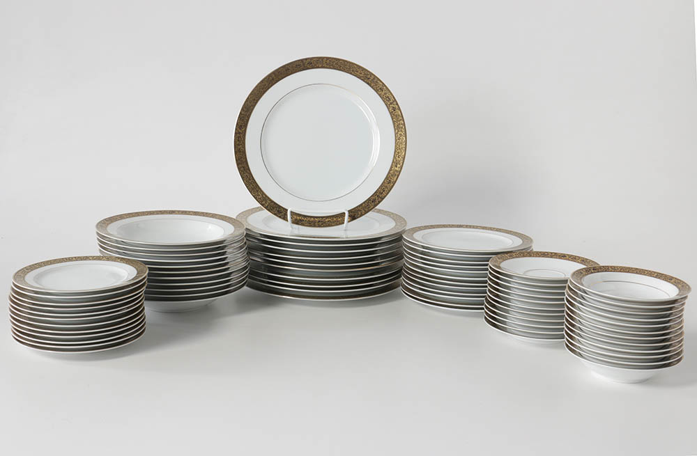 Sango China "Hampton" Porcelain Dinner Service