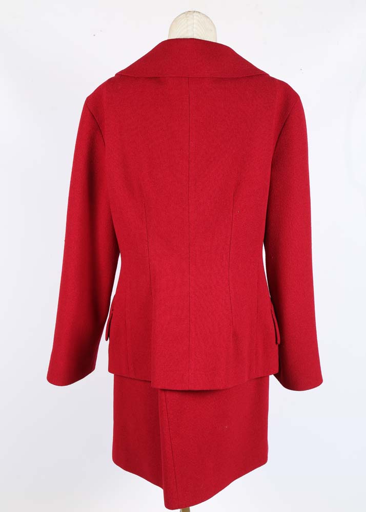 Women's Prada Red Skirt Suit