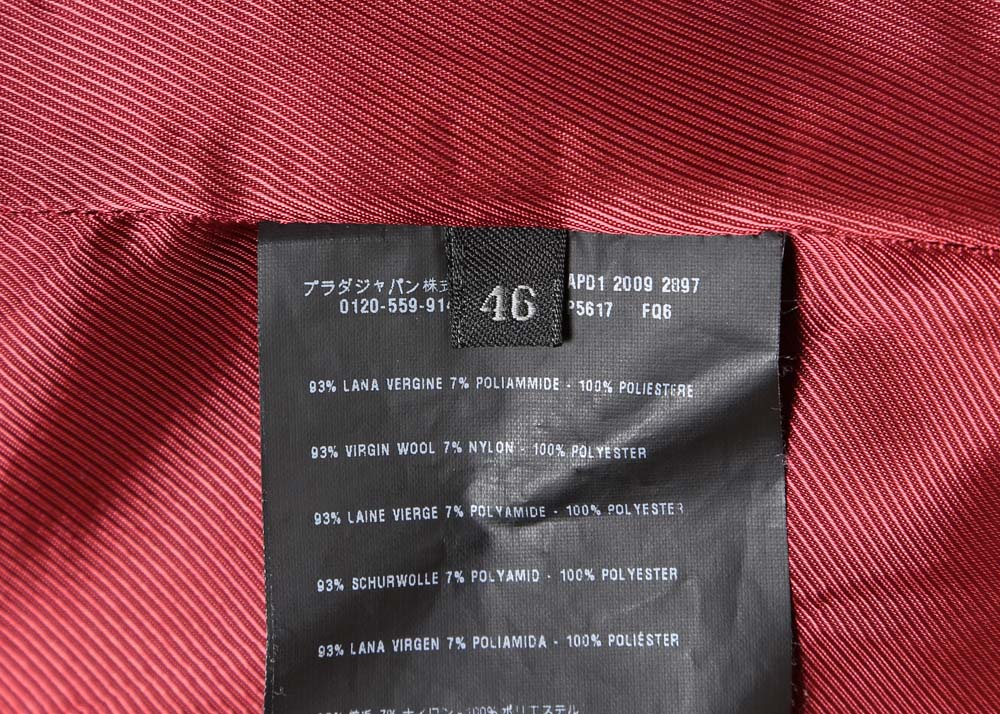 Women's Prada Red Skirt Suit