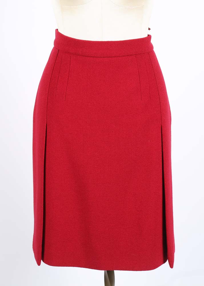Women's Prada Red Skirt Suit