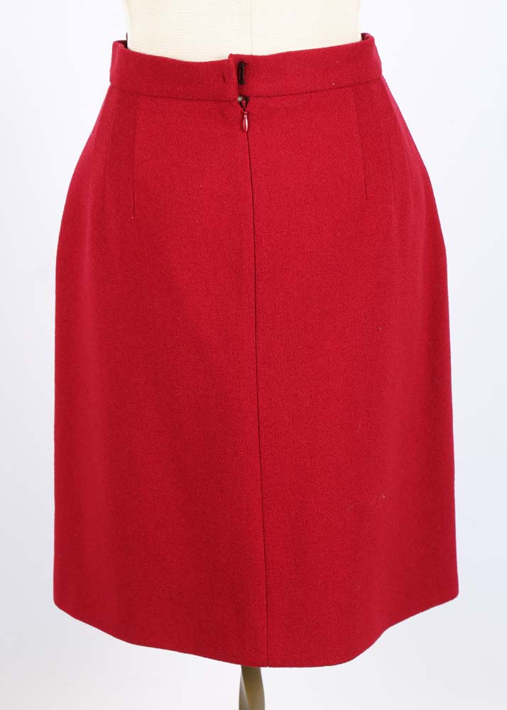 Women's Prada Red Skirt Suit