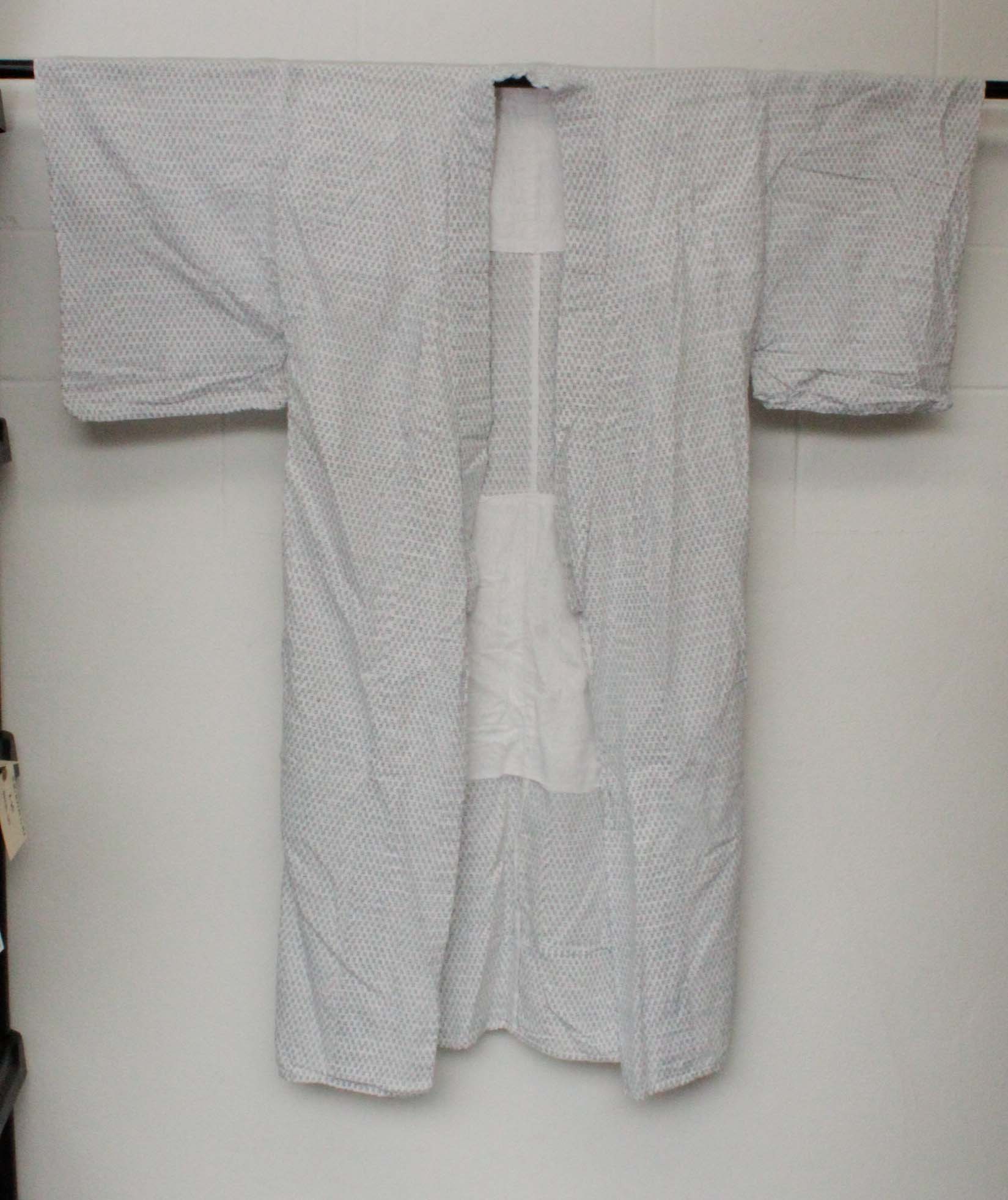 Men's Circa 1900s Antique Handwoven Cotton Kasuri Kimono
